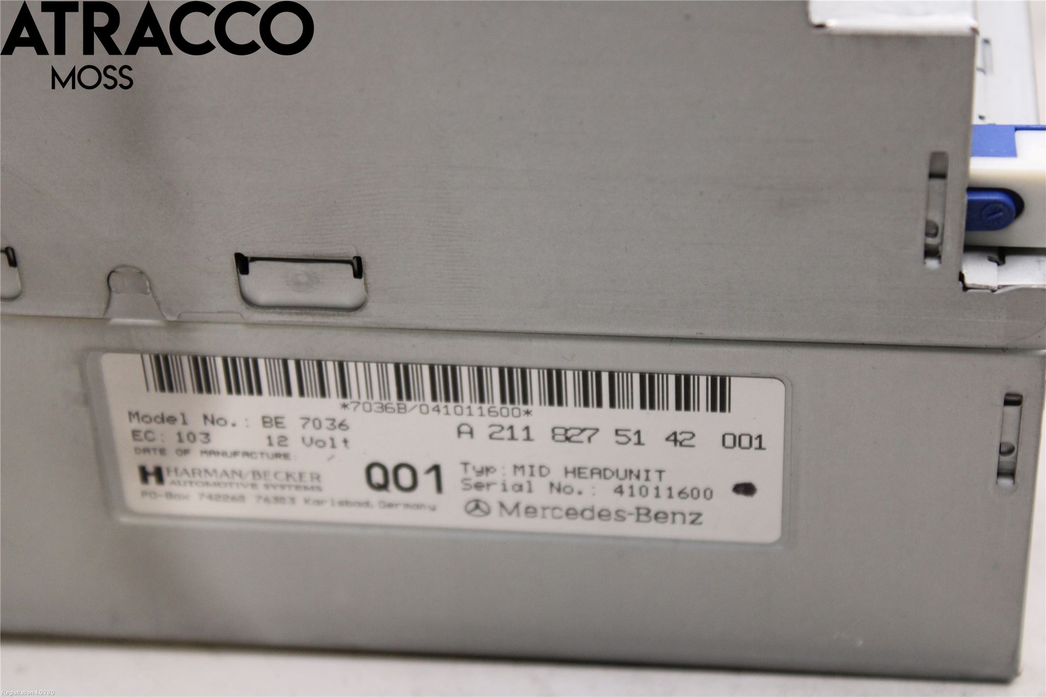 Mercedes-Benz MB E-KLASS (W211) 02-09 Cd Radio - Multimediapanel