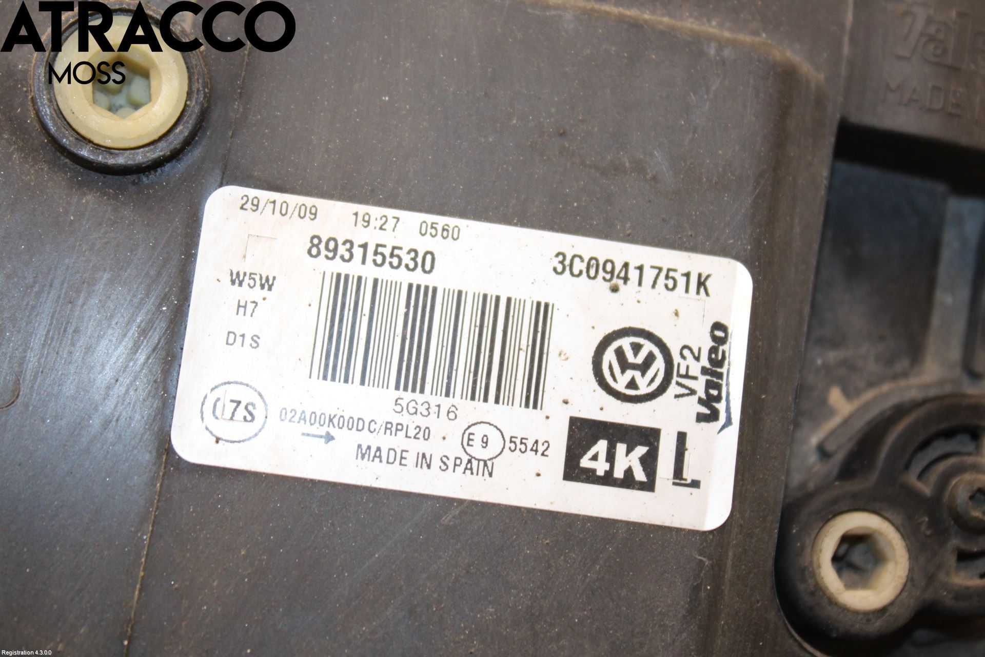 Volkswagen VW PASSAT 05-11 Strålkastare Vänster