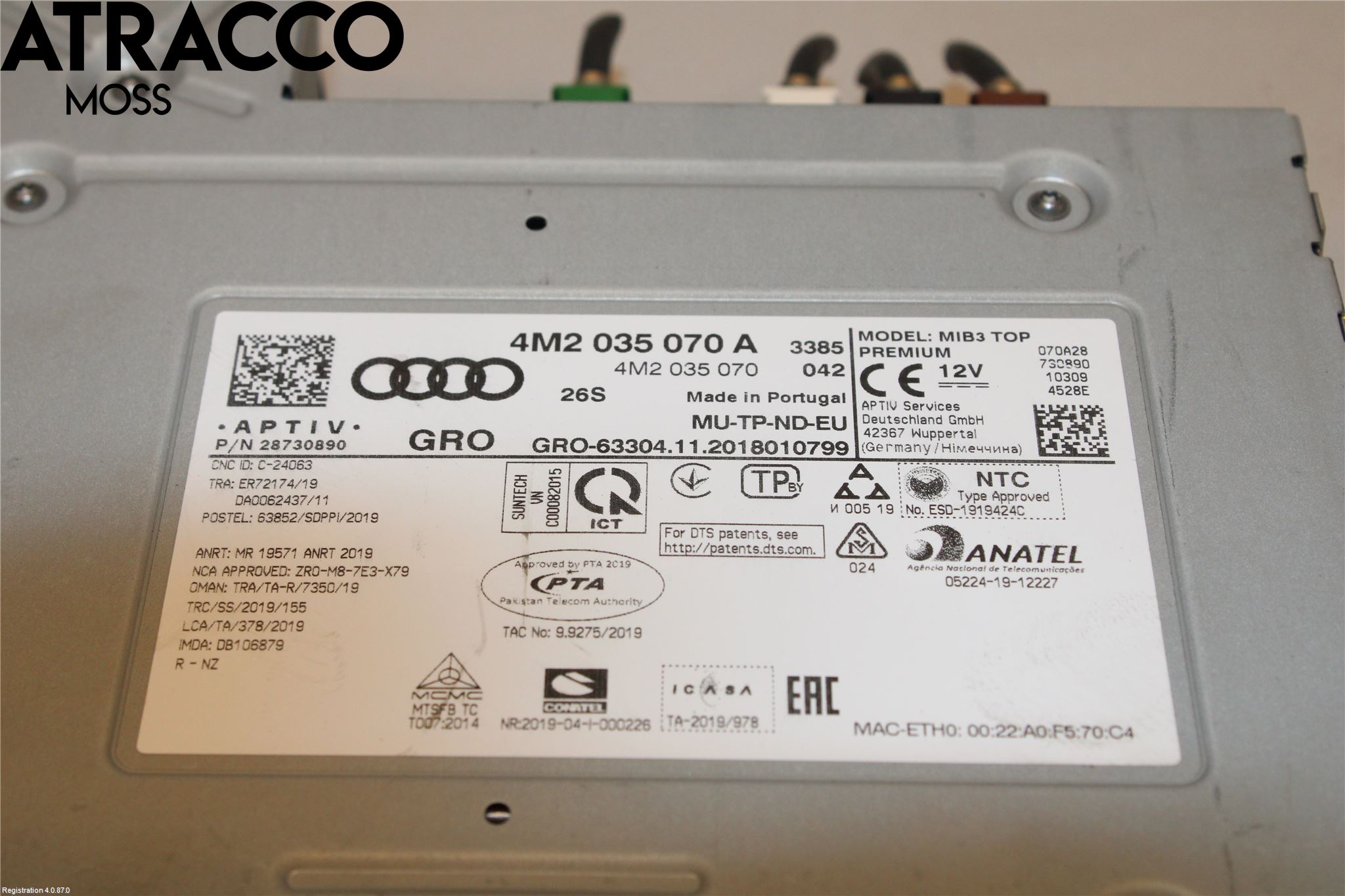 Audi E-TRON, S GE 19- Radio Övrigt