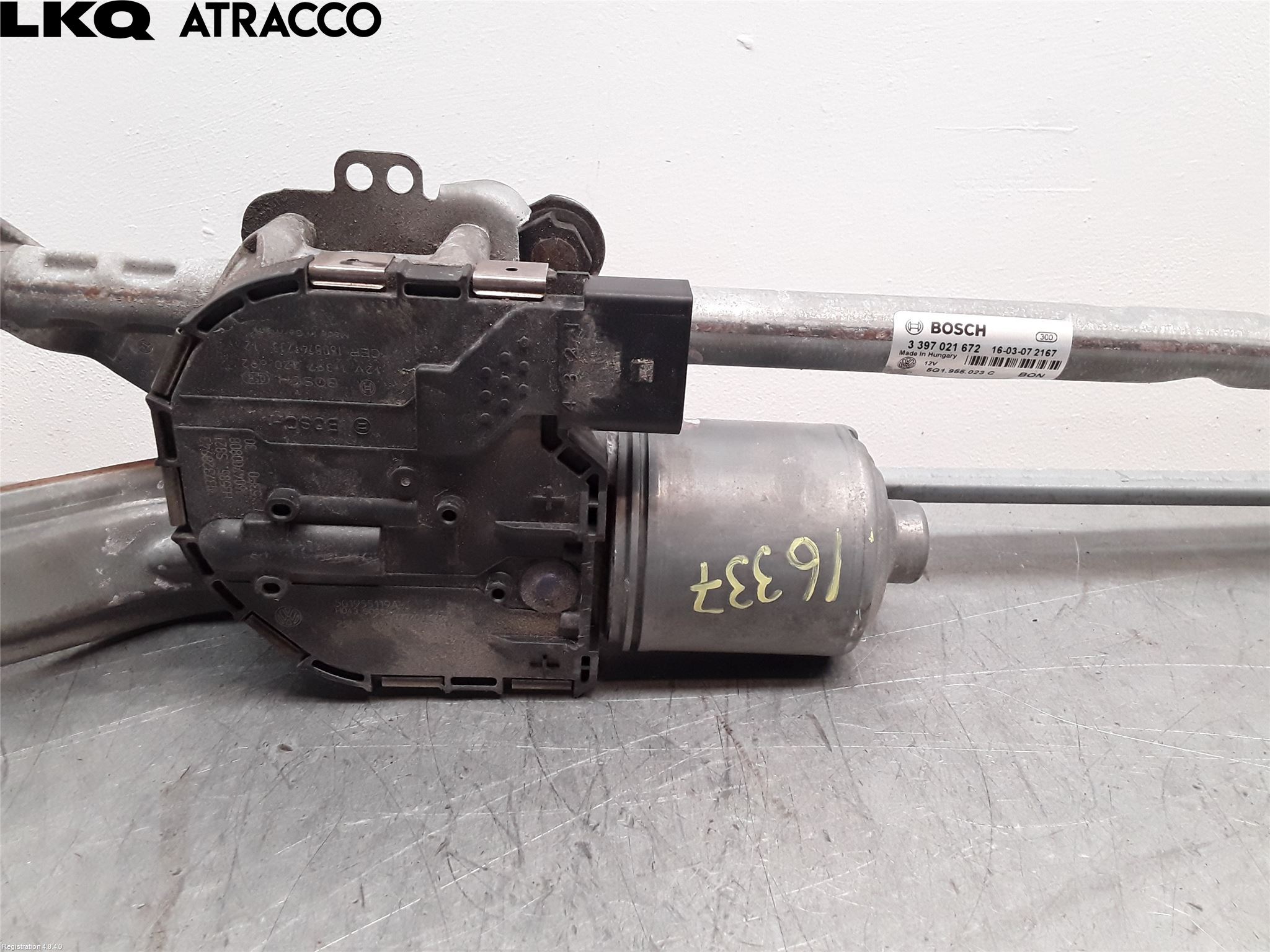 Volkswagen VW GOLF / E-GOLF VII 13-20 Torkarmotor Vindruta