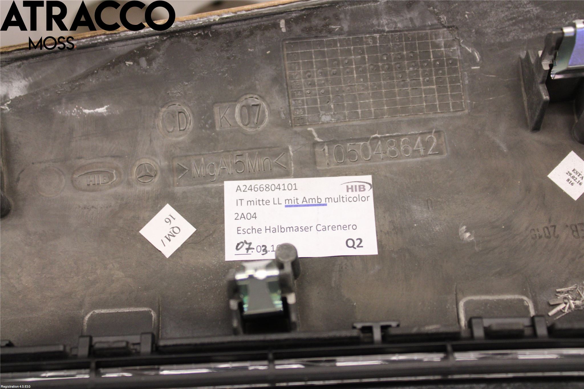 Mercedes-Benz MB B-KLASS (W246/W242) 12-19 Inredning Övrigt
