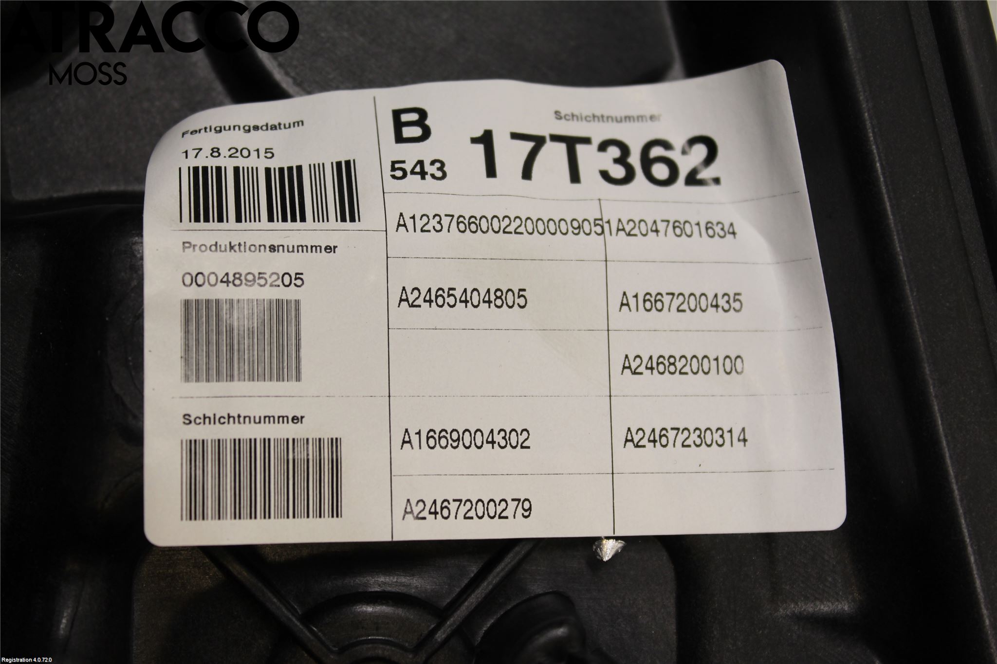 Mercedes-Benz MB B-KLASS (W246/W242) 12-19 Fönsterhissmekanism