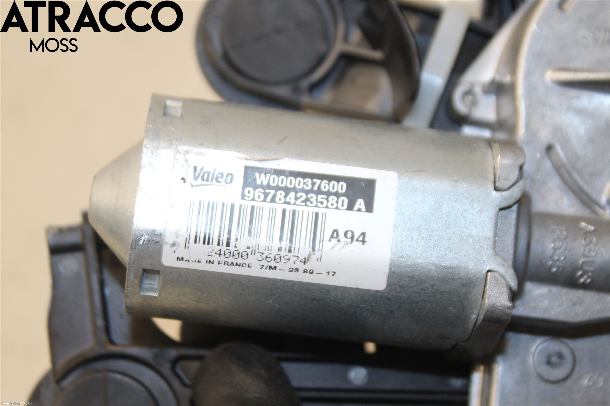 Peugeot 2008 13-20 Torkarmotor Baklucka