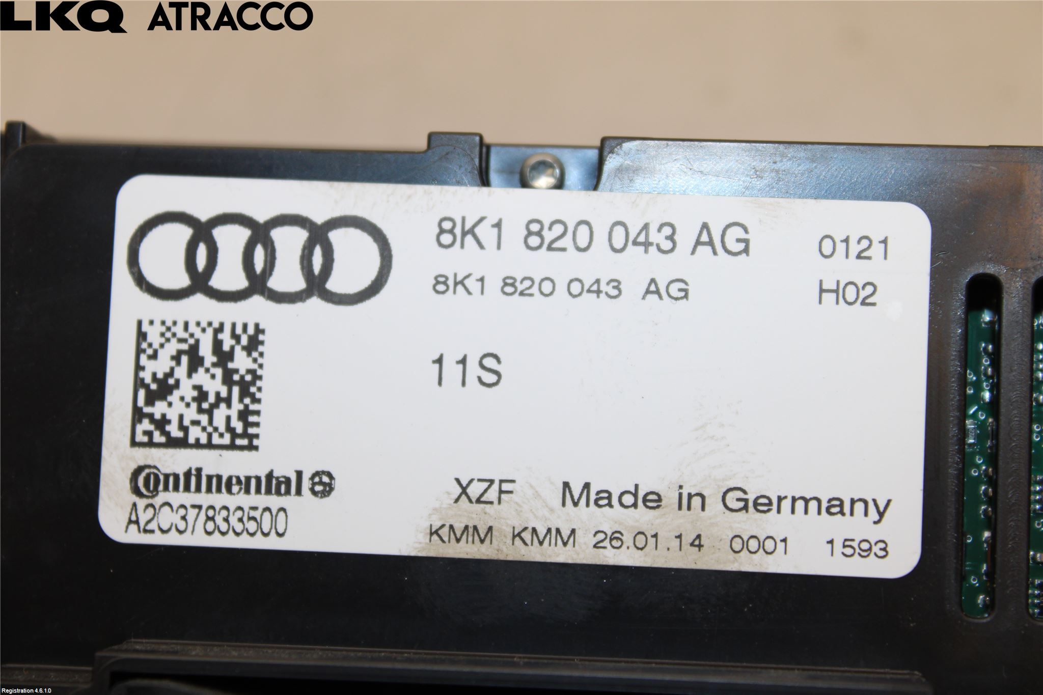 Audi Q5 09-16 Ac Styrenhet Ac Manöveren