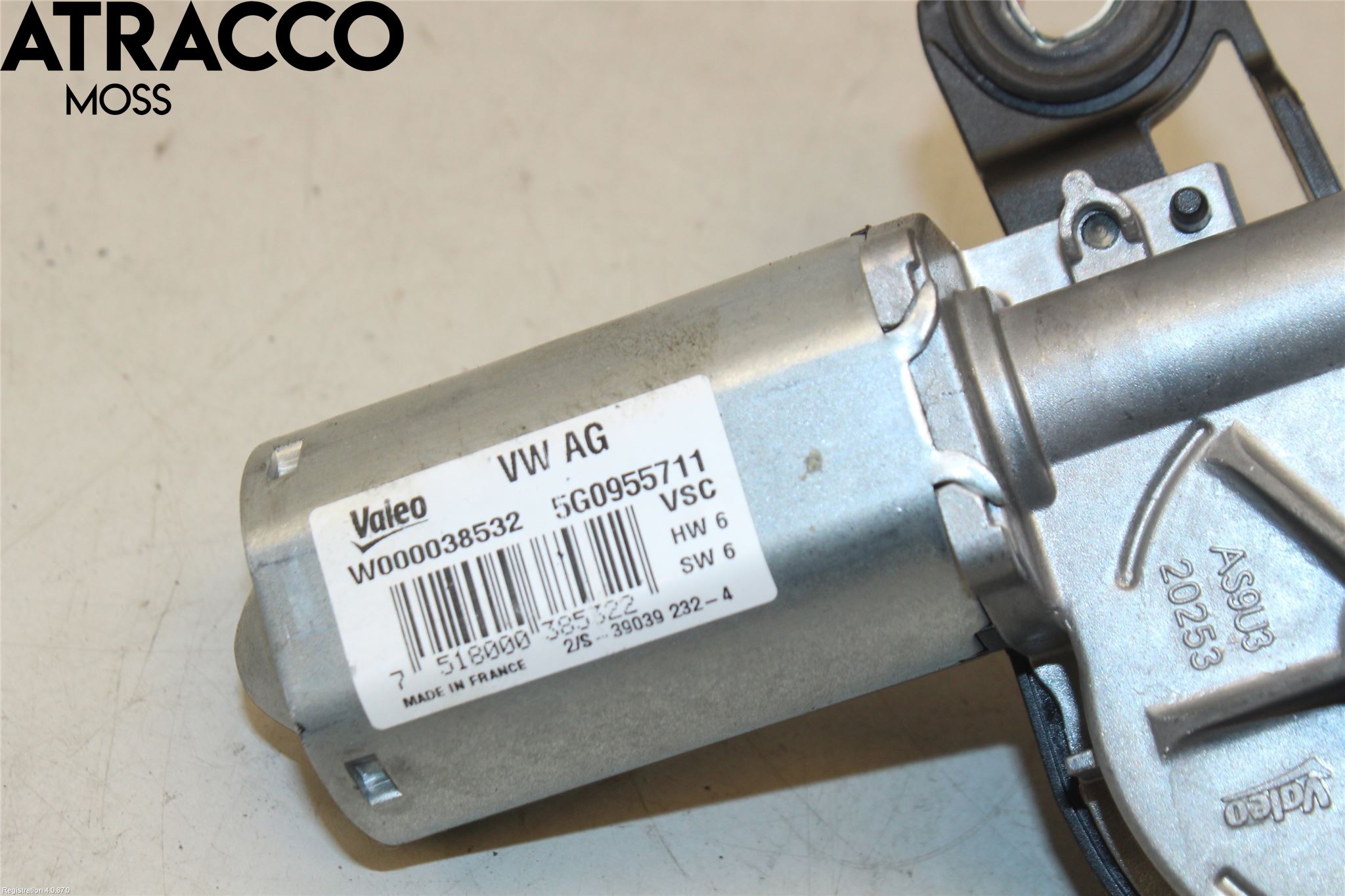 Volkswagen VW GOLF / E-GOLF VII 13-20 Torkarmotor Baklucka