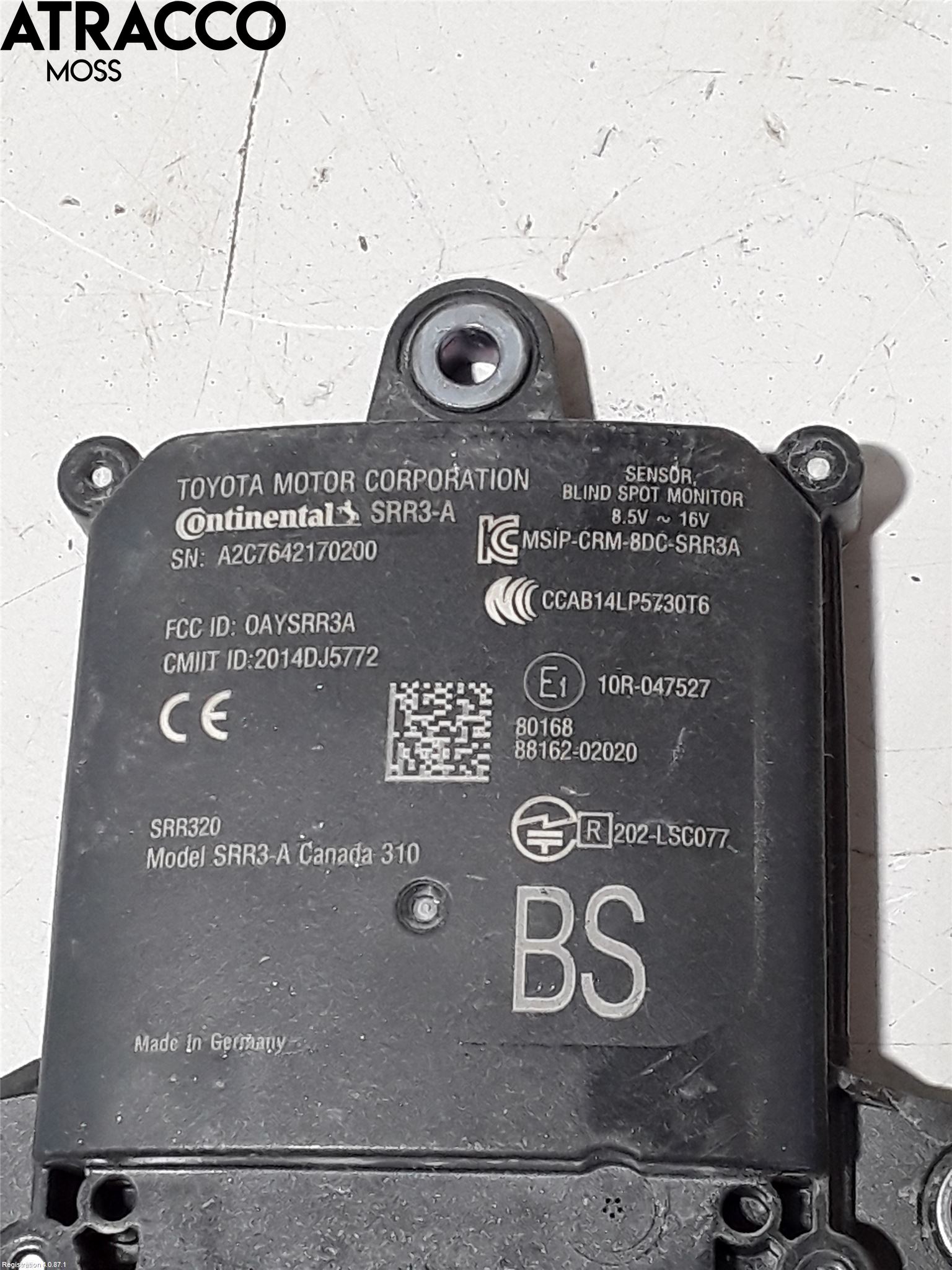 Toyota COROLLA 19- Sensor Aktivt Kollisionsskydd