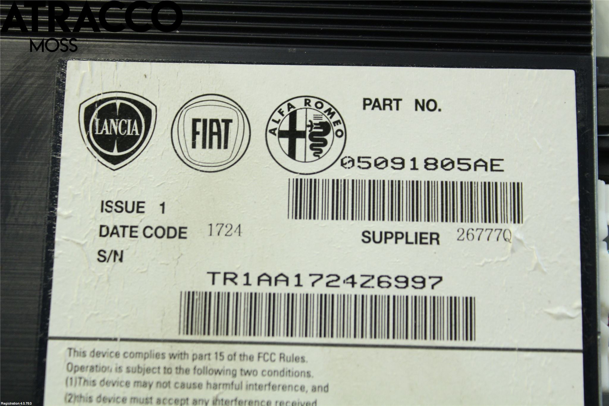 Fiat 500 07- Radio-Stereo Förstärkare