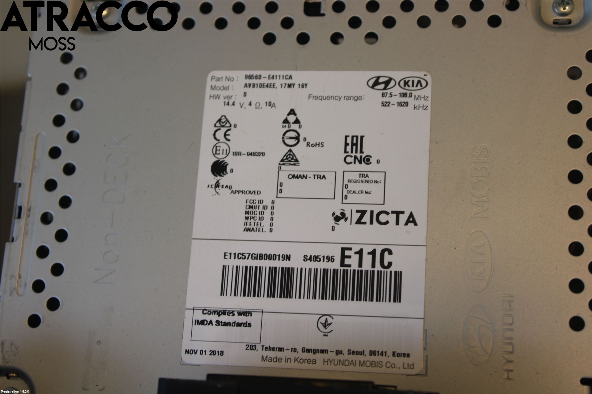 Kia SOUL 09- Cd Radio - Multimediapanel