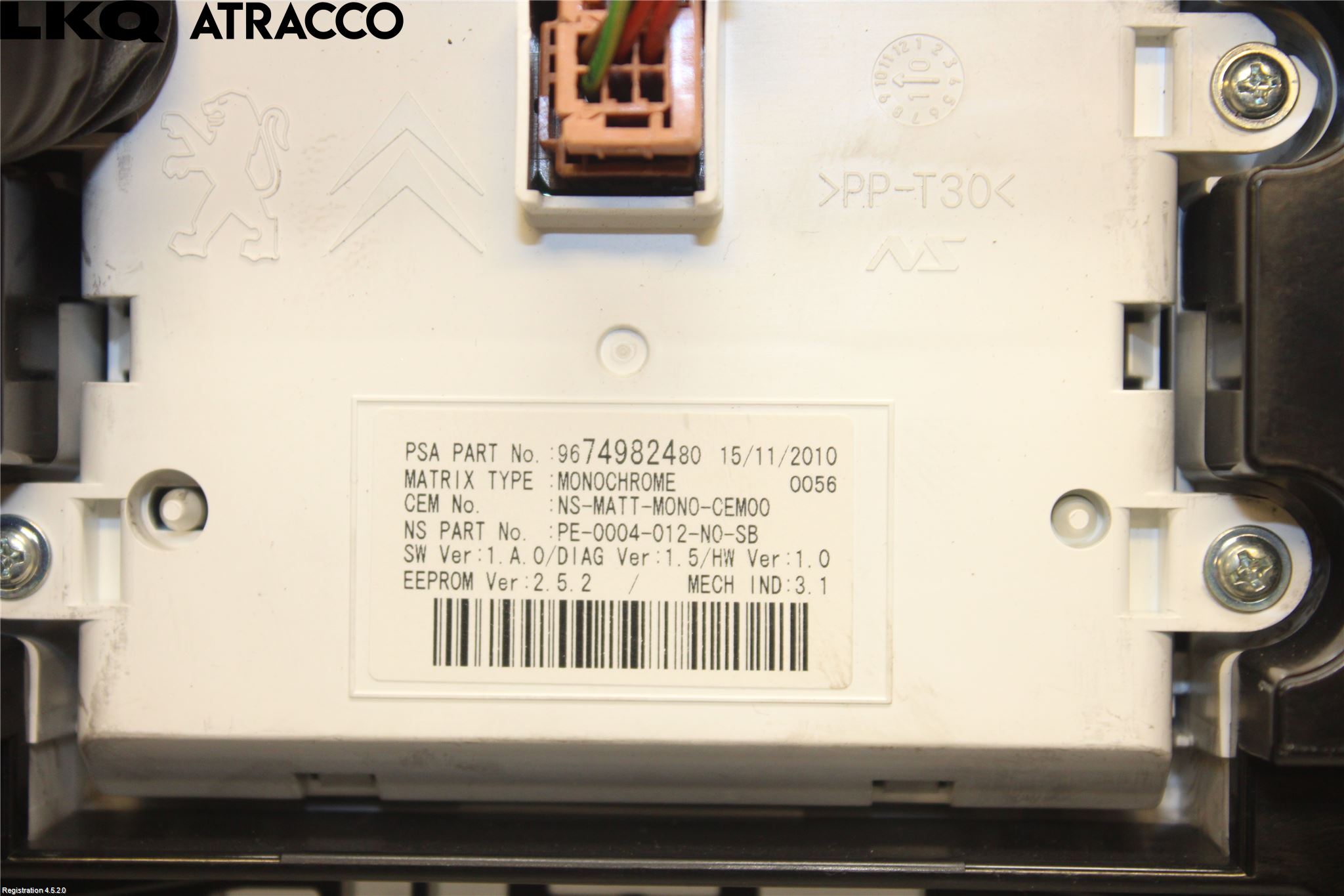 Peugeot 5008 10-16 Instrument Komb