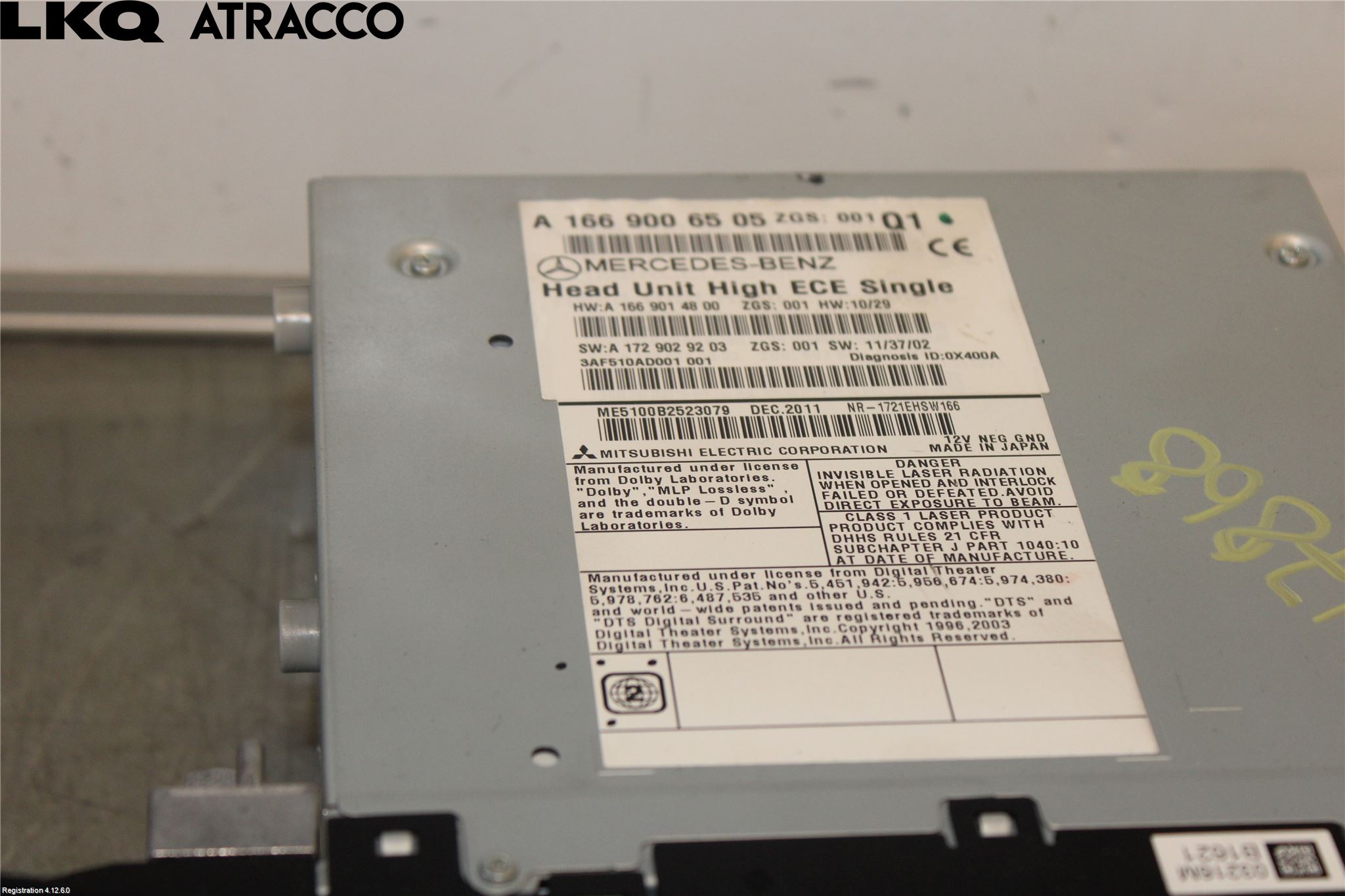 Mercedes-Benz MB GL/GLS-KLASS (X166) 12-19 Cd Radio - Multimediapanel