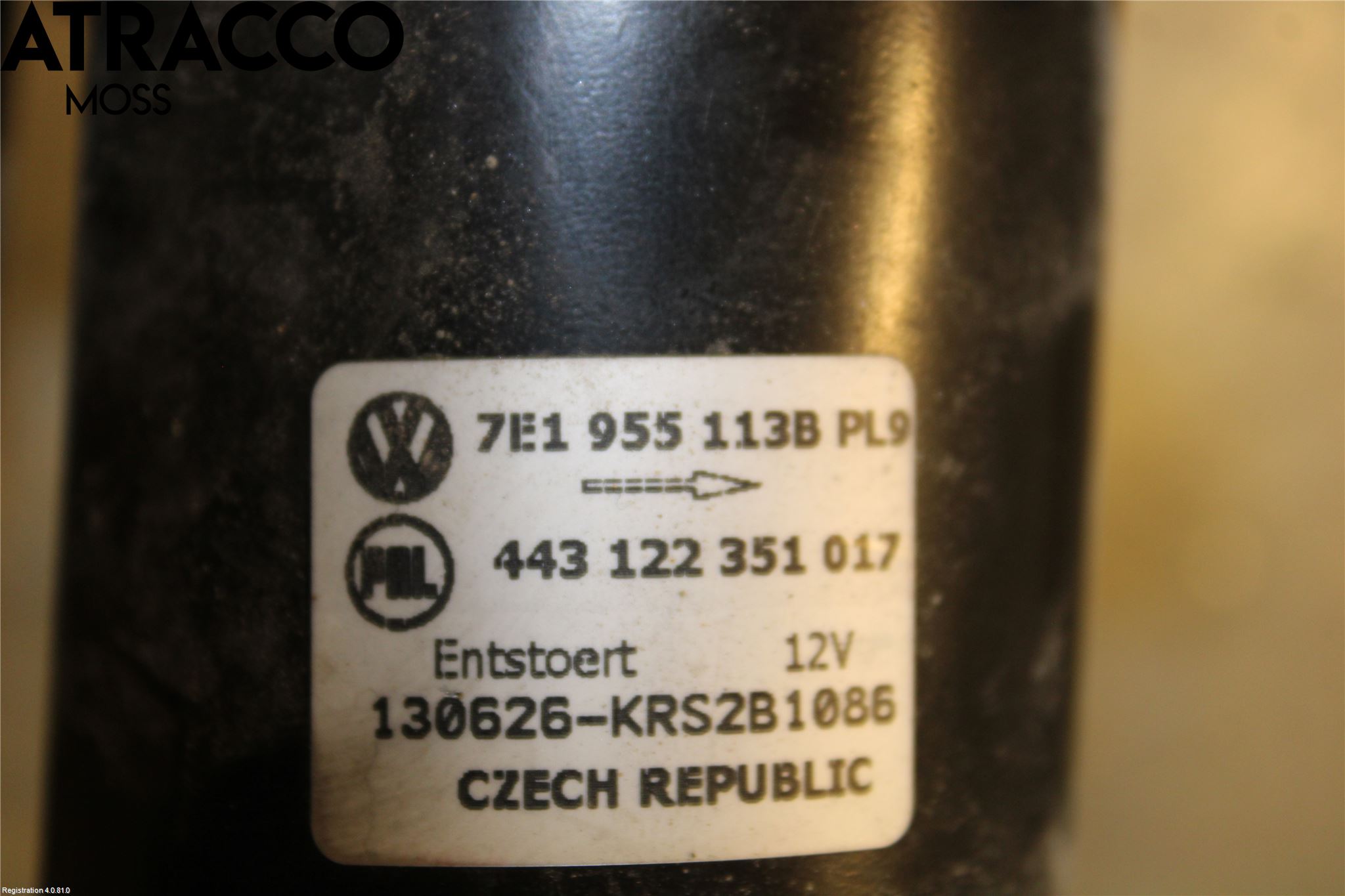 Volkswagen VW TRANSP/CARAVELLE (T5) 04-15 Torkarmotor Vindruta