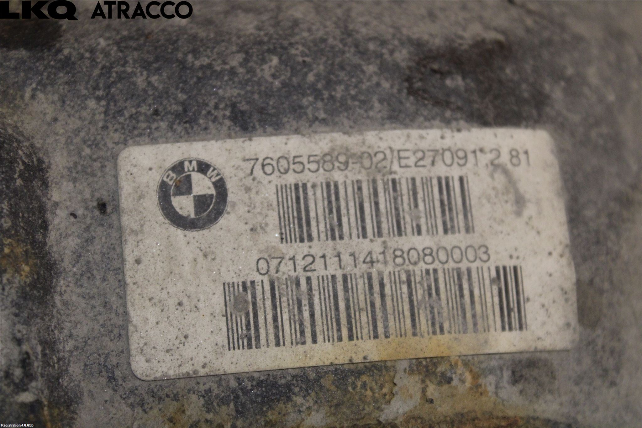 BMW 3 F30/F31/F80 12-19 Bakväxel-Diff