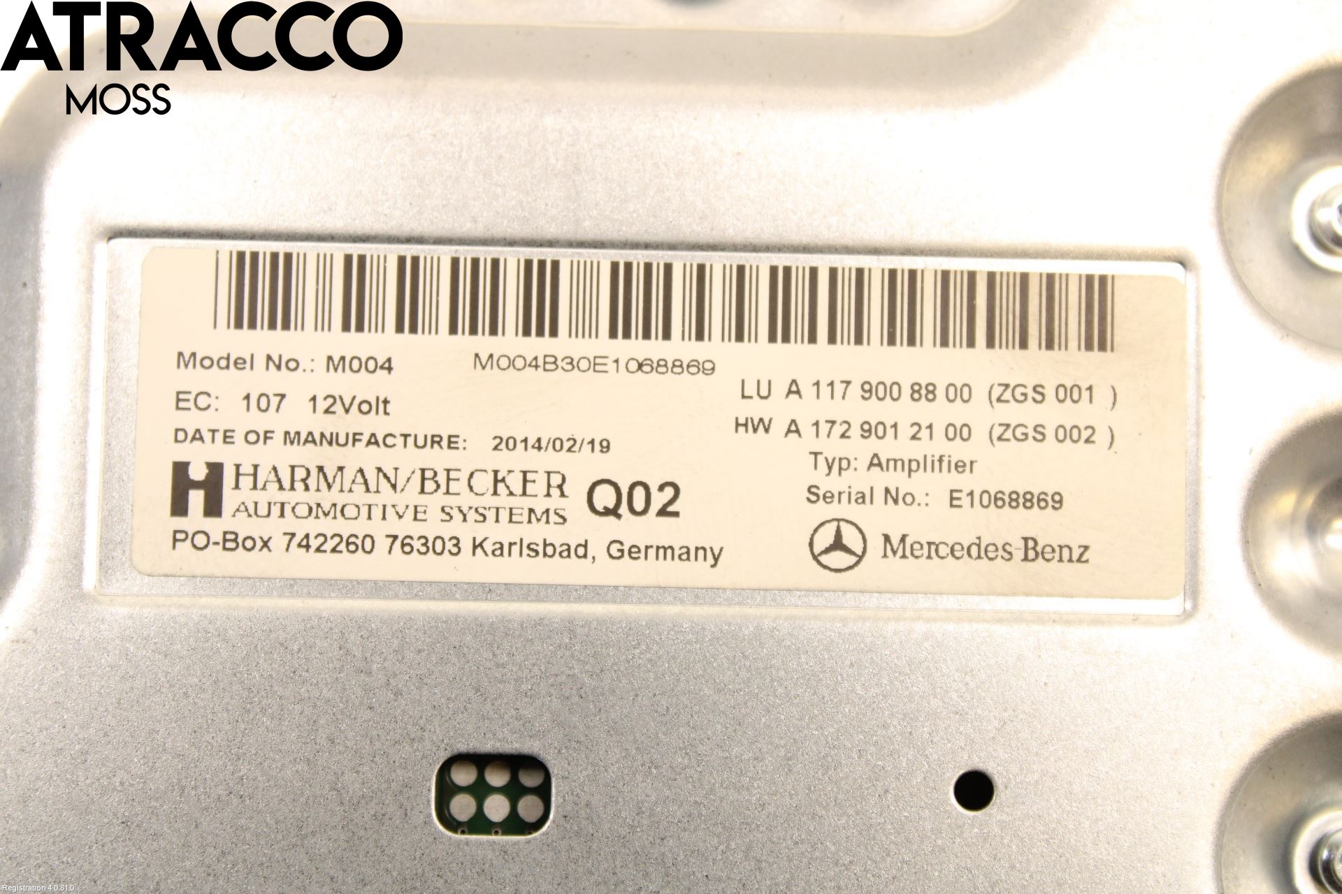 Mercedes-Benz MB A-KLASS (W176) 13-18 Radio-Stereo Förstärkare