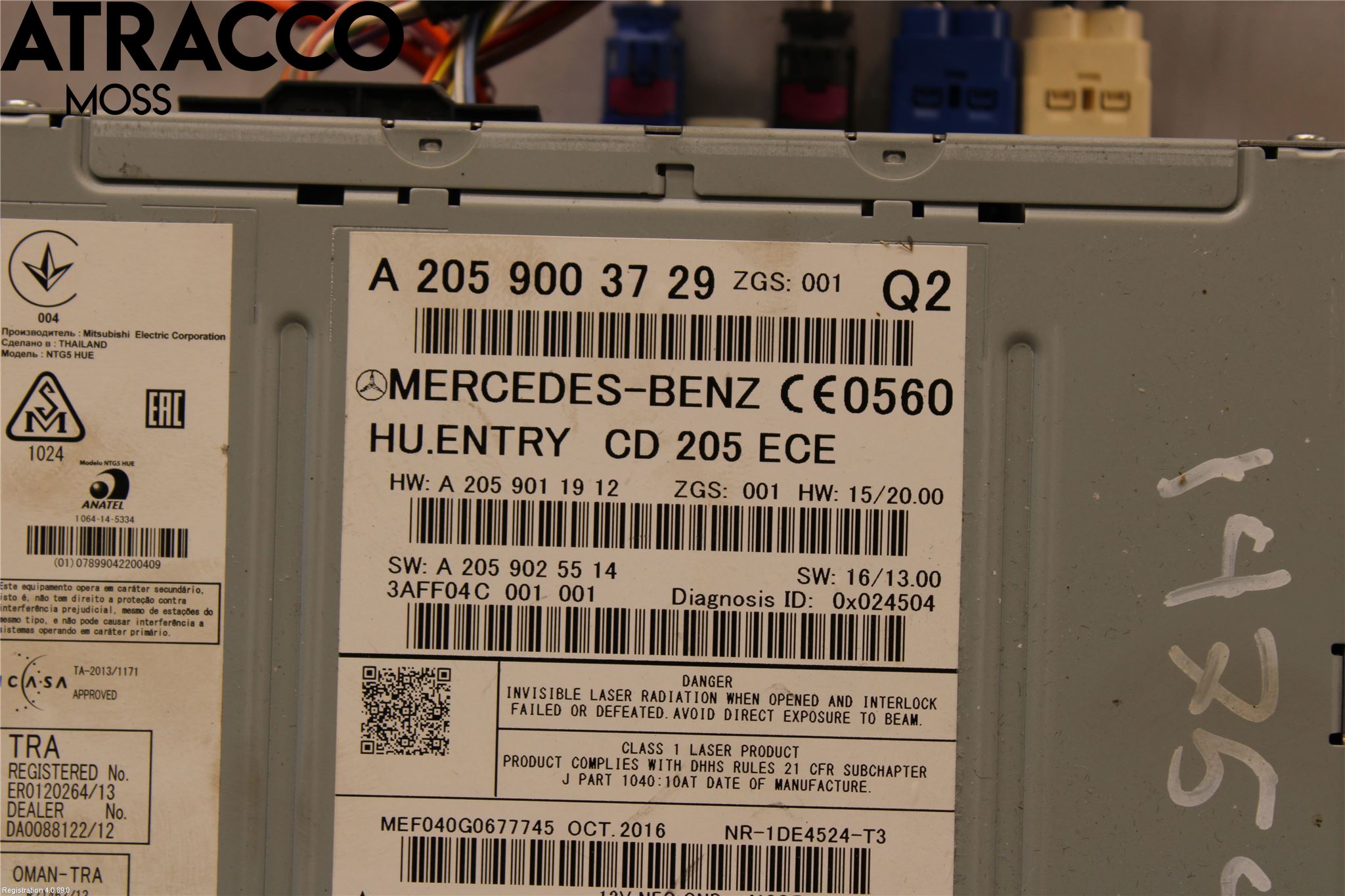 Mercedes-Benz MB C-KLASS (W205) 14-21 Cd Radio - Multimediapanel