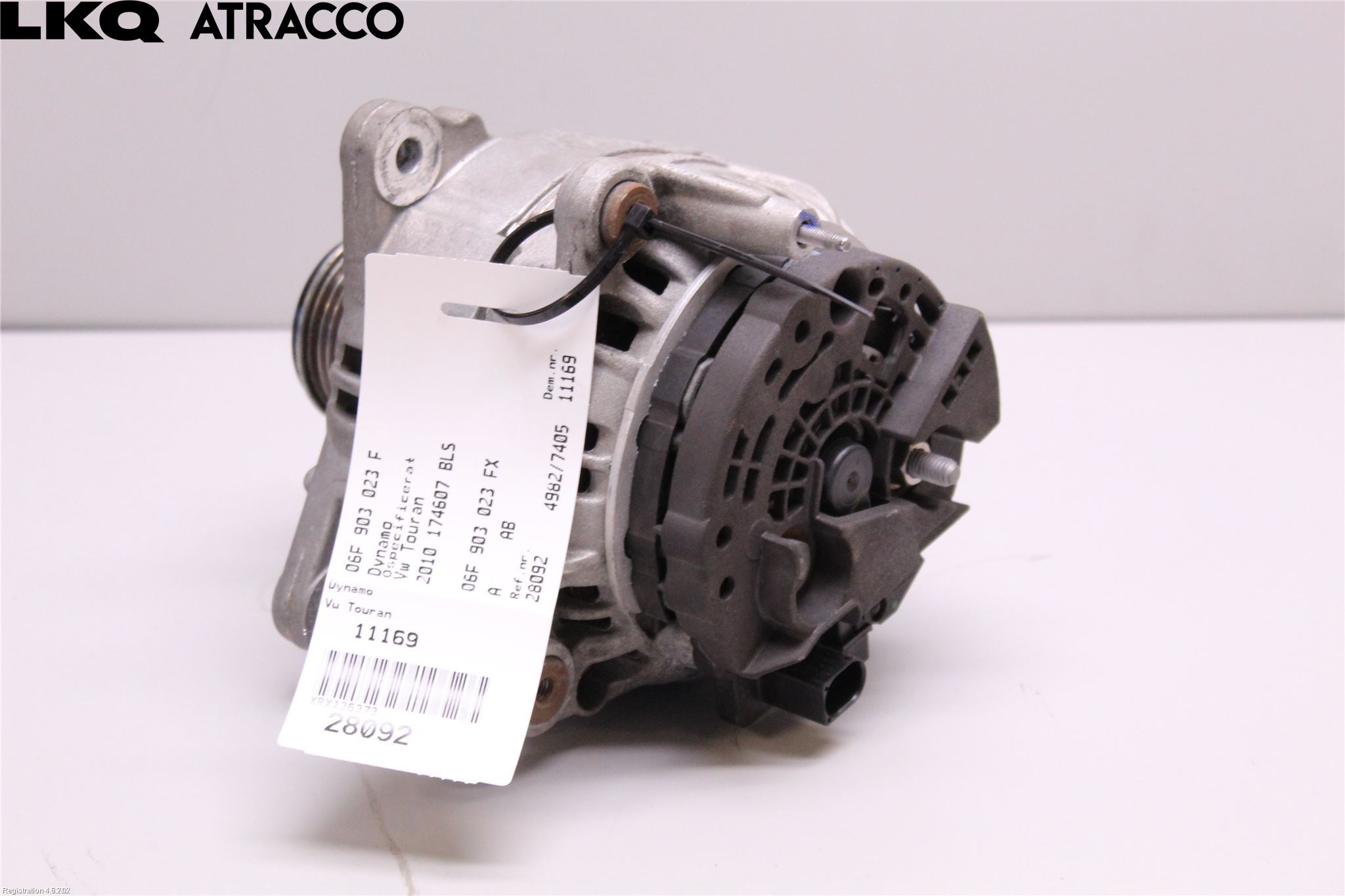 Volkswagen VW TOURAN 03-10 Generator
