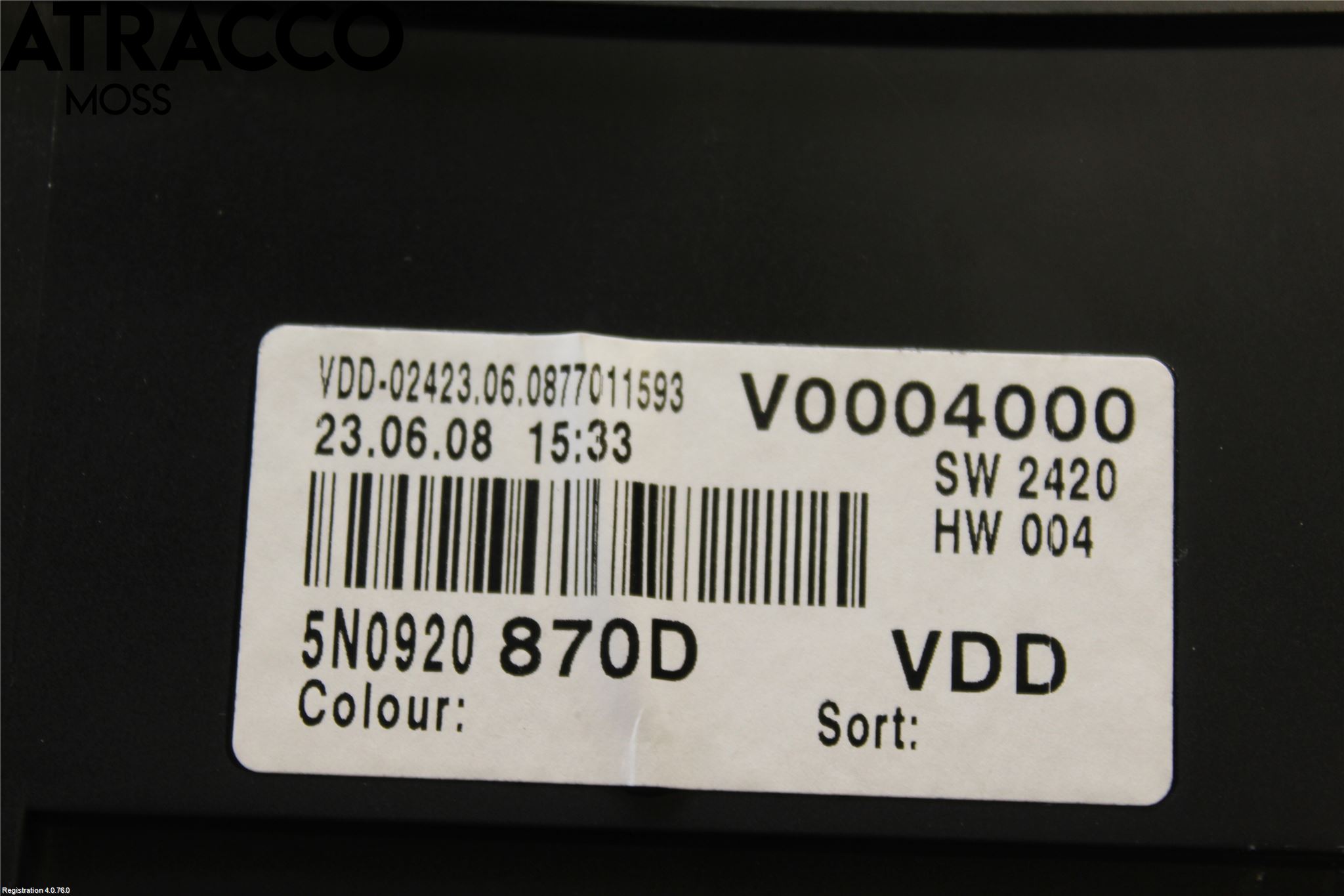 Volkswagen VW TIGUAN 07-16 Instrument Komb