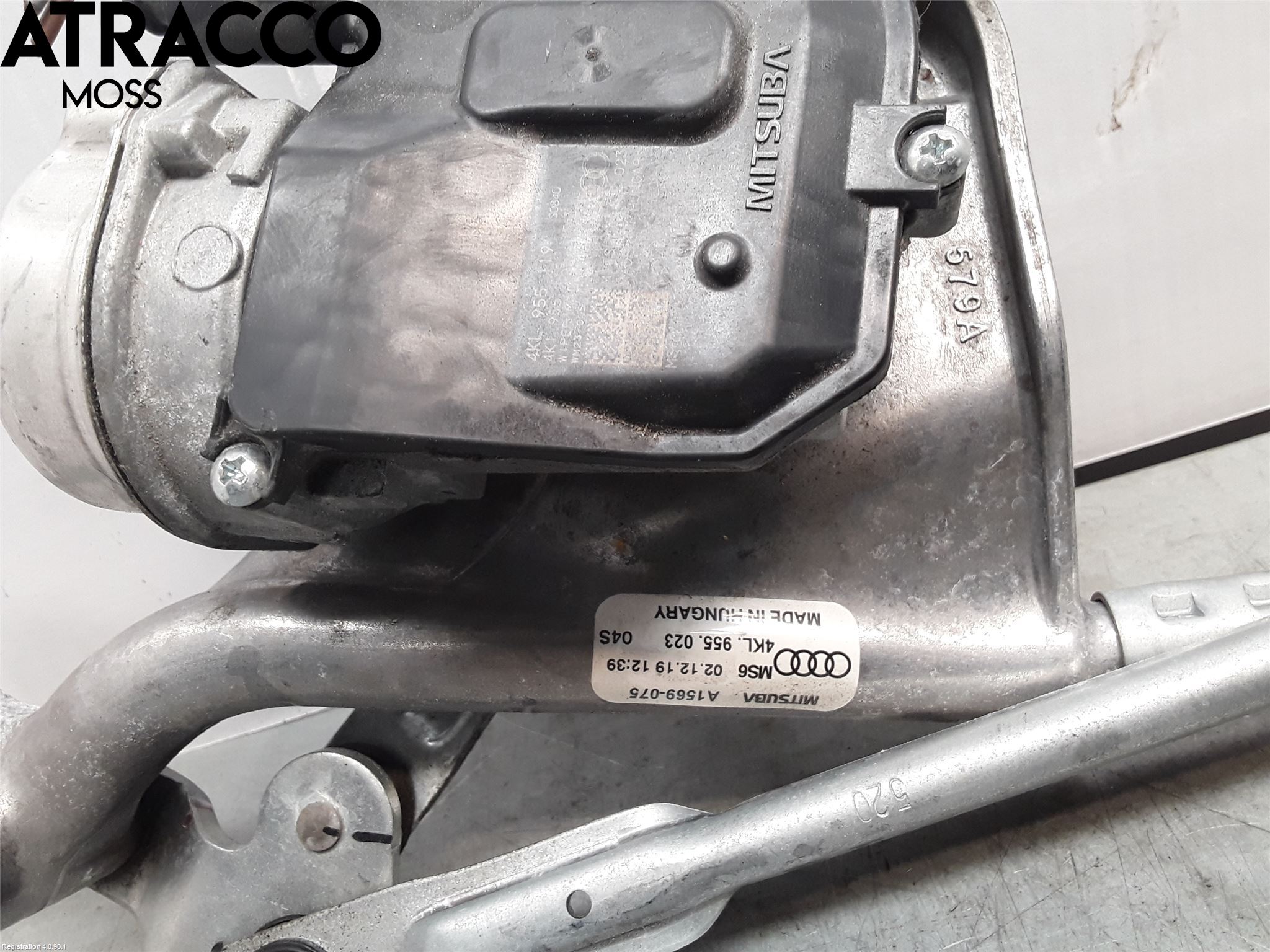 Audi E-TRON, S GE 19- Torkarmotor Vindruta