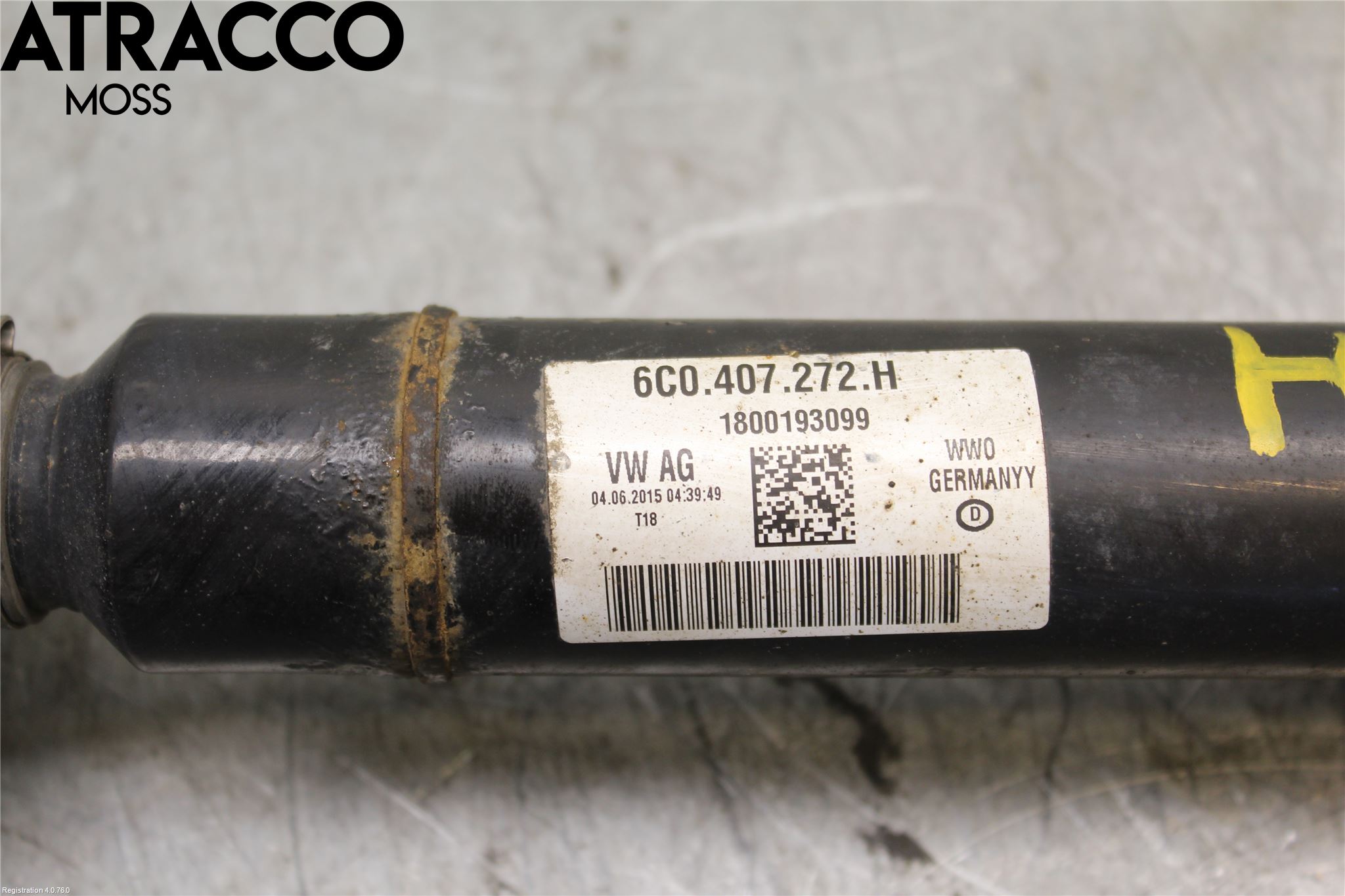 Volkswagen VW POLO 10-17 Drivaxel Fram Höger
