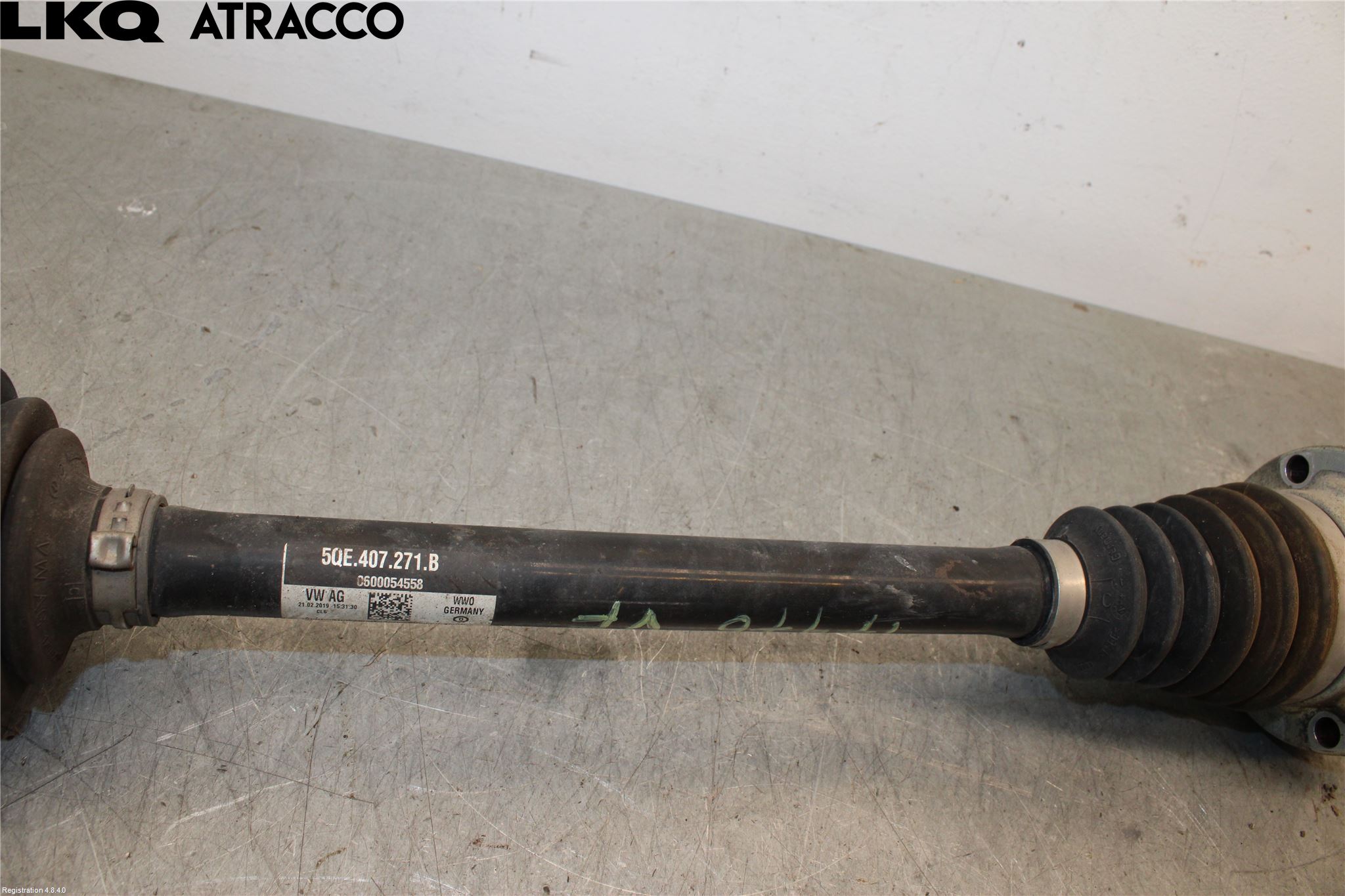 Volkswagen VW GOLF / E-GOLF VII 13-20 Drivaxel Fram Vänster