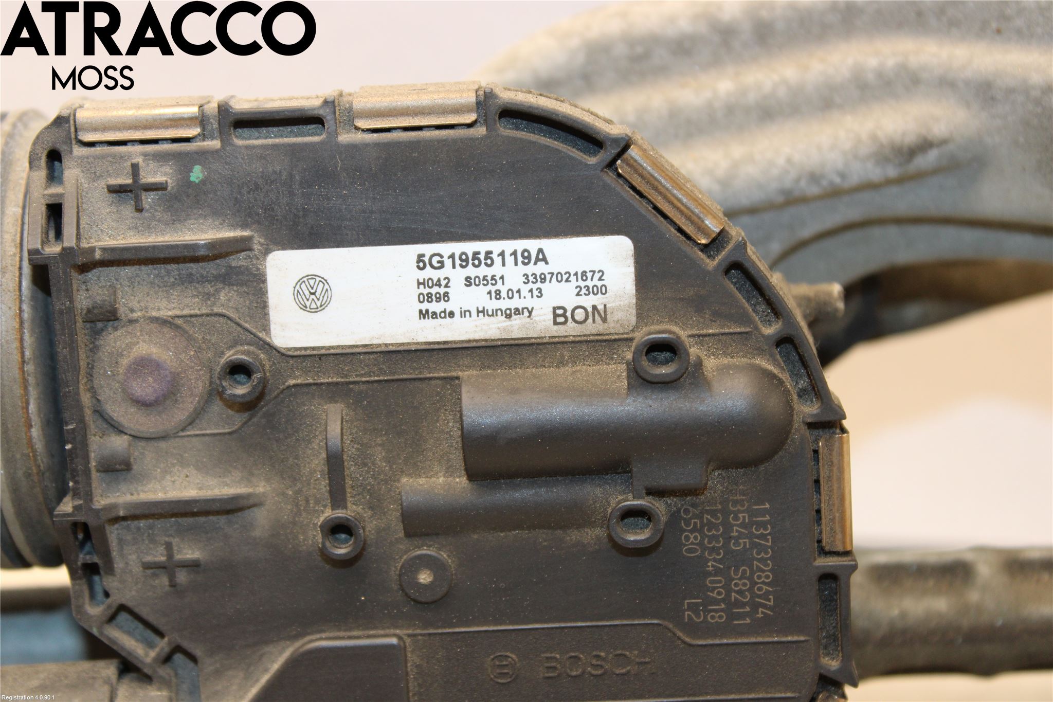 Volkswagen VW GOLF / E-GOLF VII 13-20 Torkarmotor Vindruta
