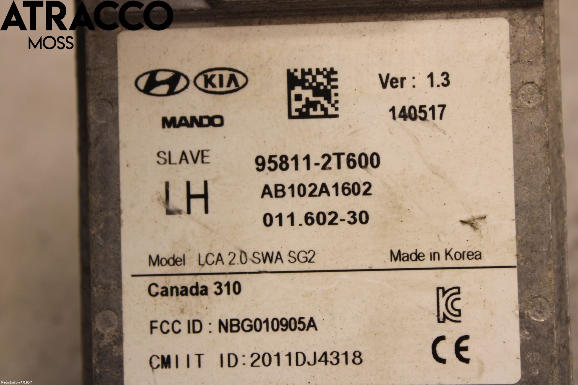 Kia OPTIMA 00-15 Sensor Aktivt Kollisionsskydd