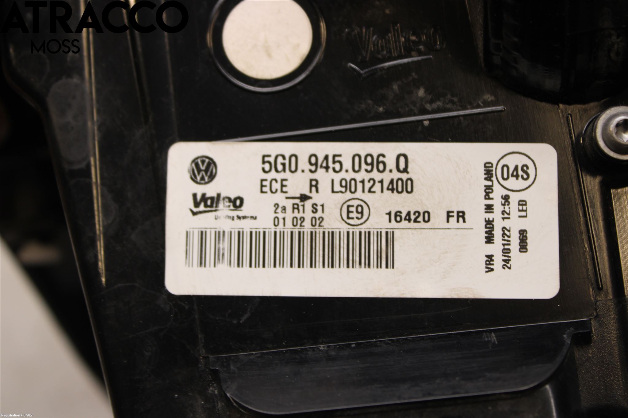 Volkswagen VW GOLF / E-GOLF VII 13-20 Bakljus Höger