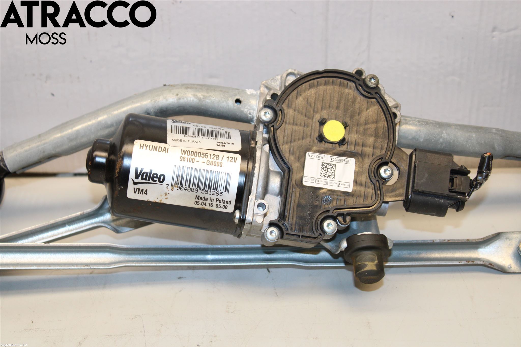 Hyundai i20 GB 15-20 Torkarmotor Vindruta