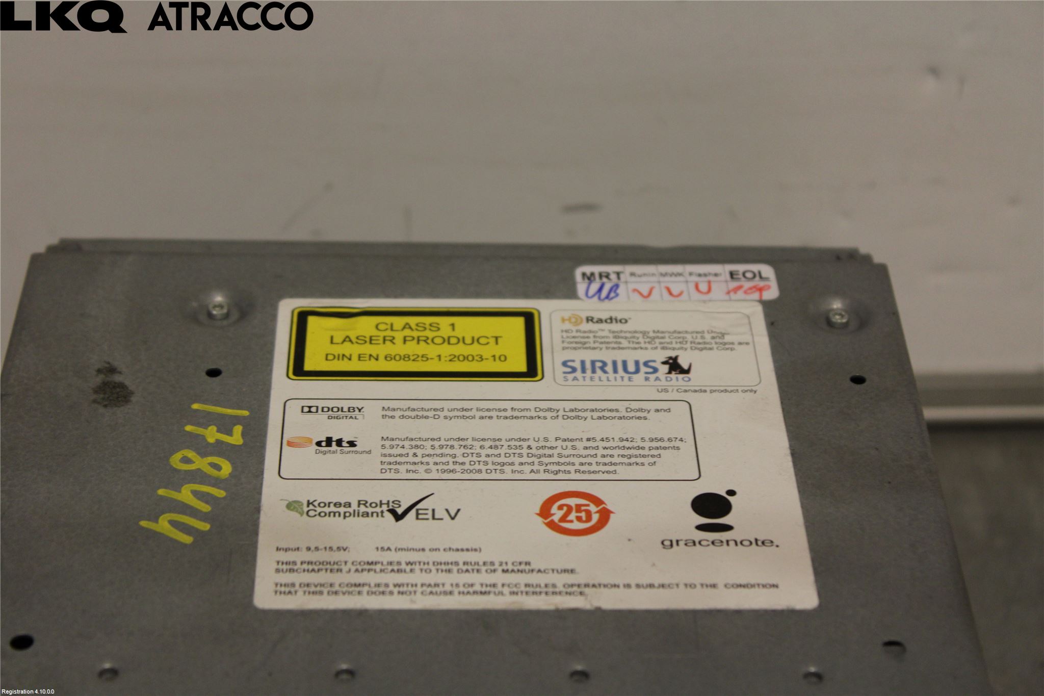 BMW 1 F20/F21 11-19 Cd Radio - Multimediapanel