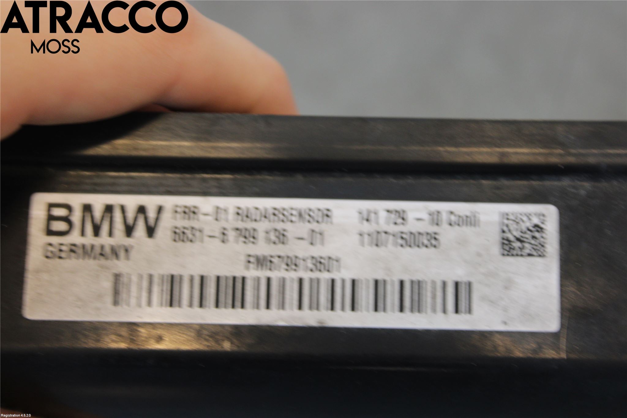 BMW 5 F10/F11/F18 09-17 Sensor Aktivt Kollisionsskydd