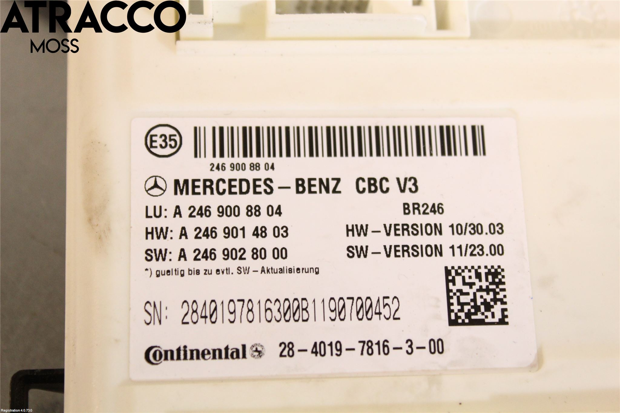 Mercedes-Benz MB B-KLASS (W246/W242) 12-19 Styrenhet Övrigt