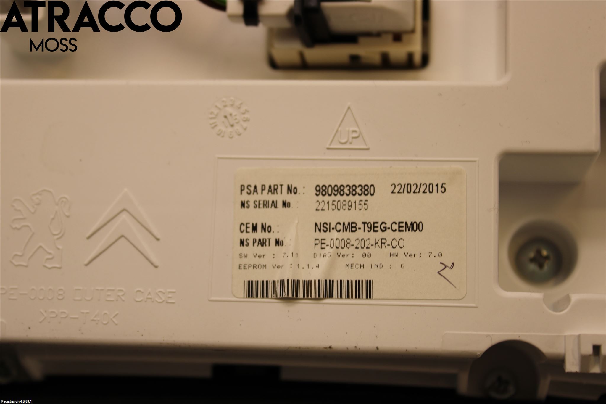 Peugeot 308 14-21 Instrument Komb