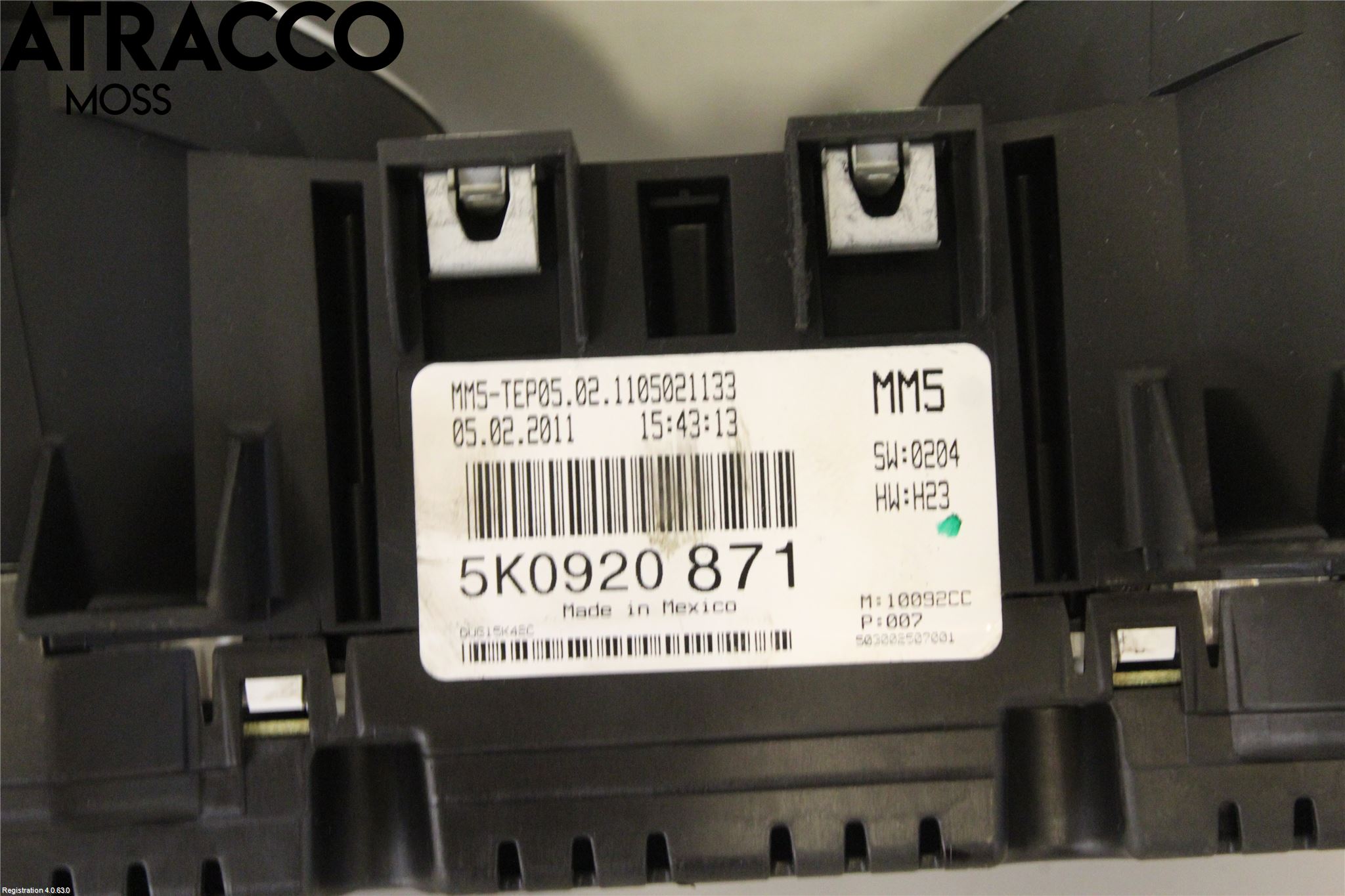 Volkswagen VW GOLF VI 09-13 Instrument Komb