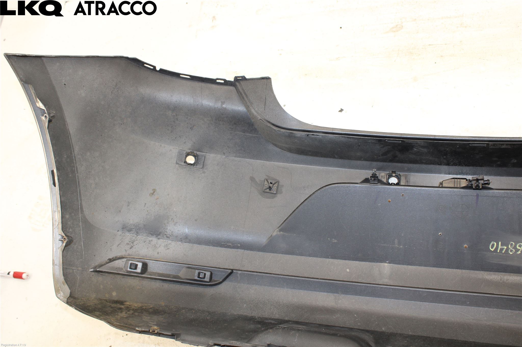 Volkswagen VW POLO 10-17 Stötfångare Bak