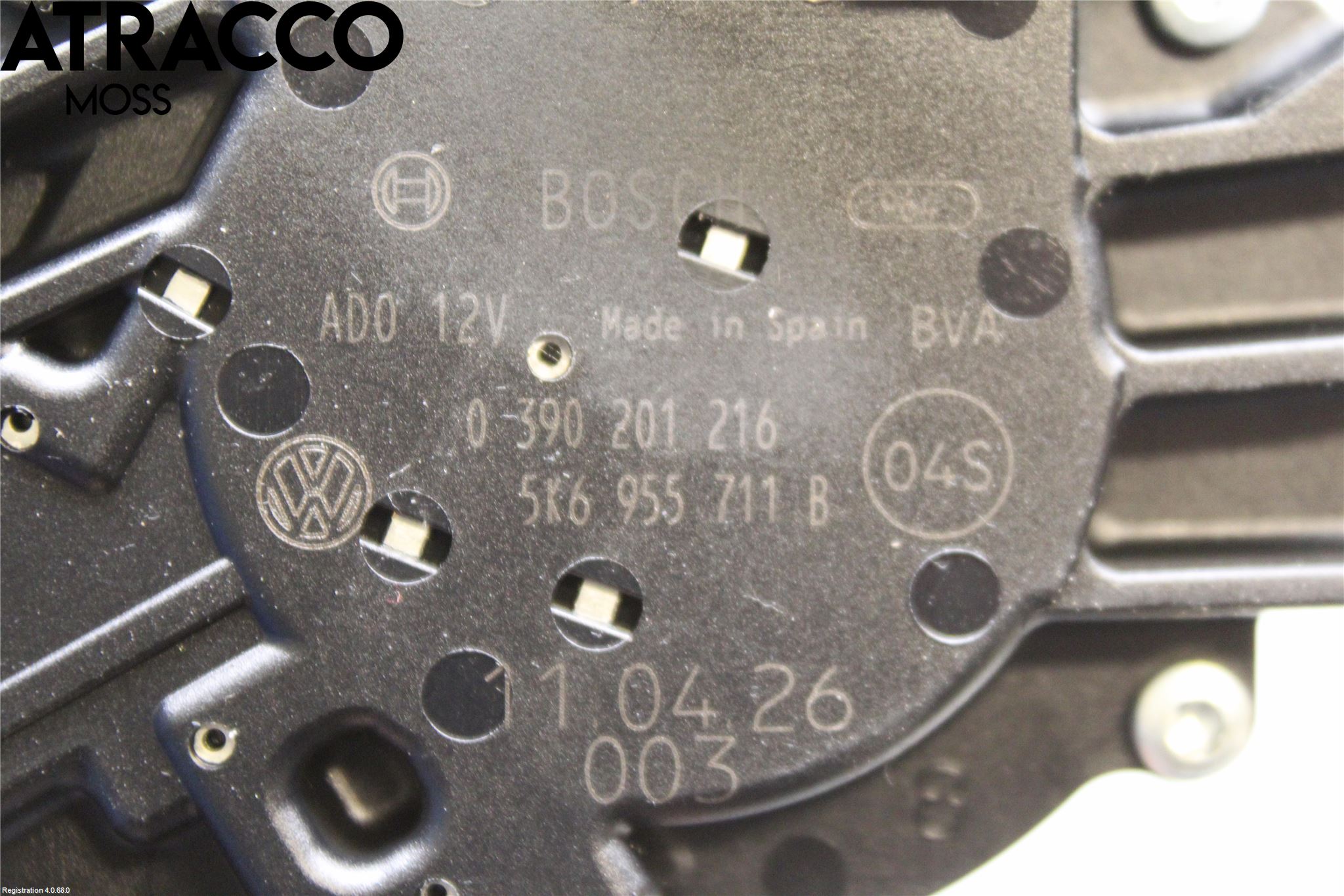 Volkswagen VW TOURAN 10-15 Torkarmotor Baklucka