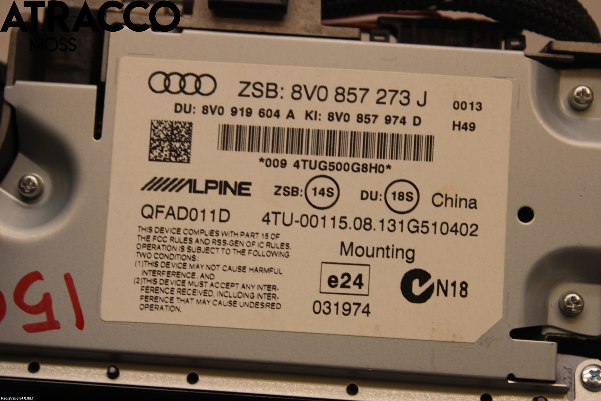 Audi A3/S3 05-13 Multifunktionsdisplay