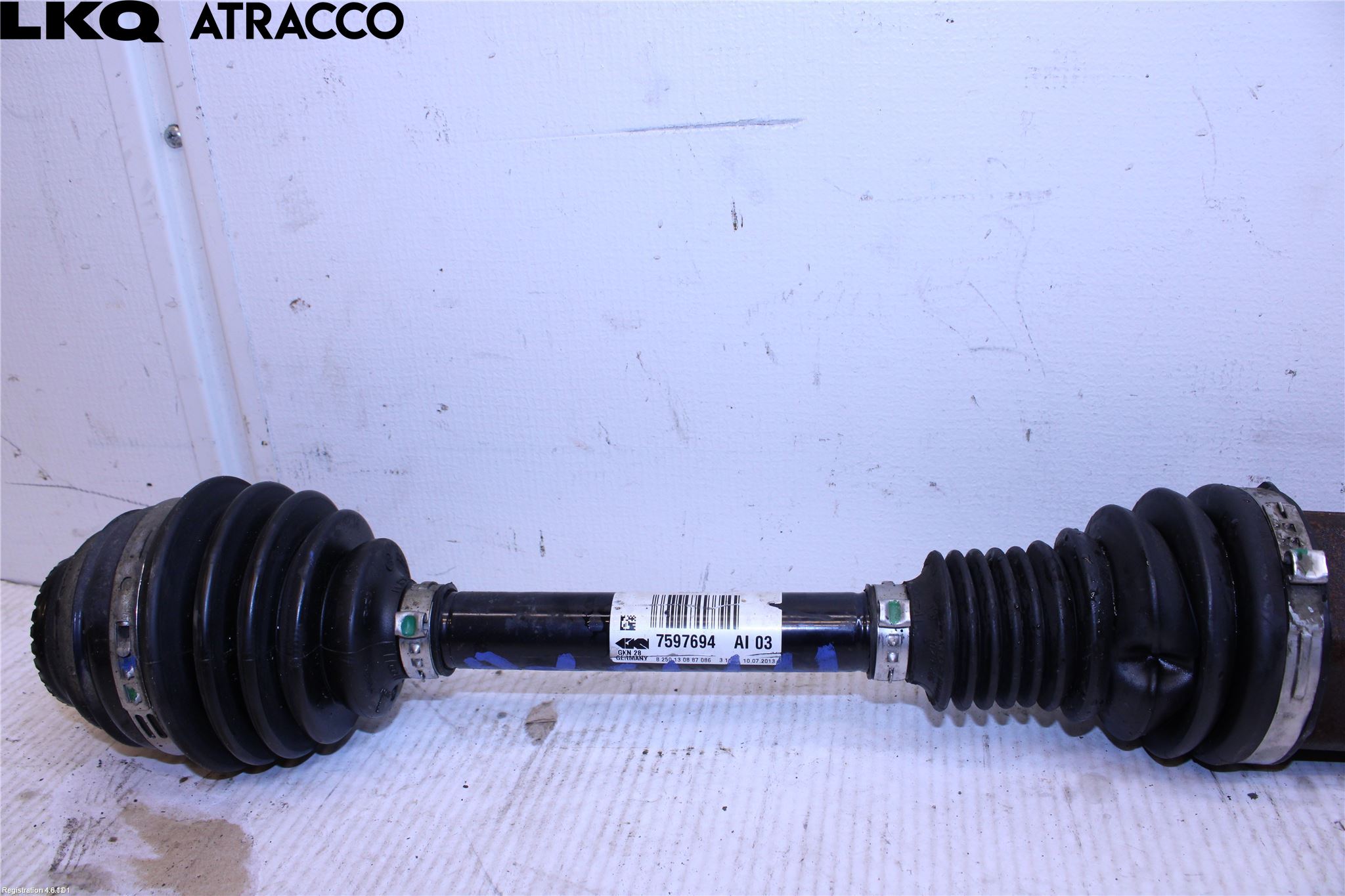 BMW 3 GT F34 13-19 Drivaxel Fram Höger