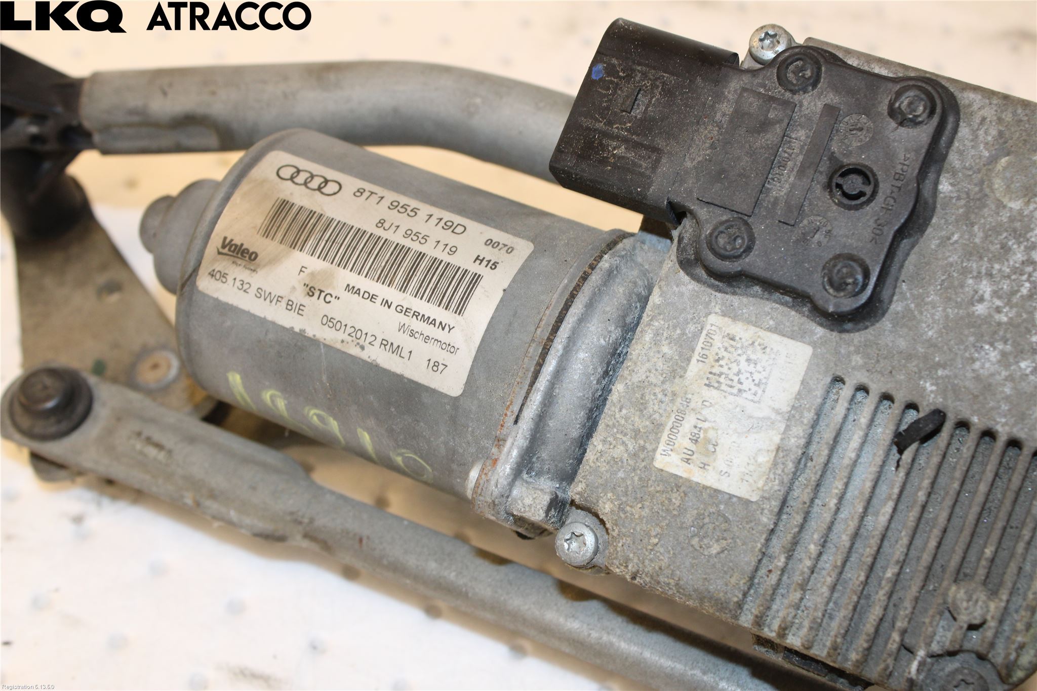 Audi A5 07-16 Torkarmotor Vindruta