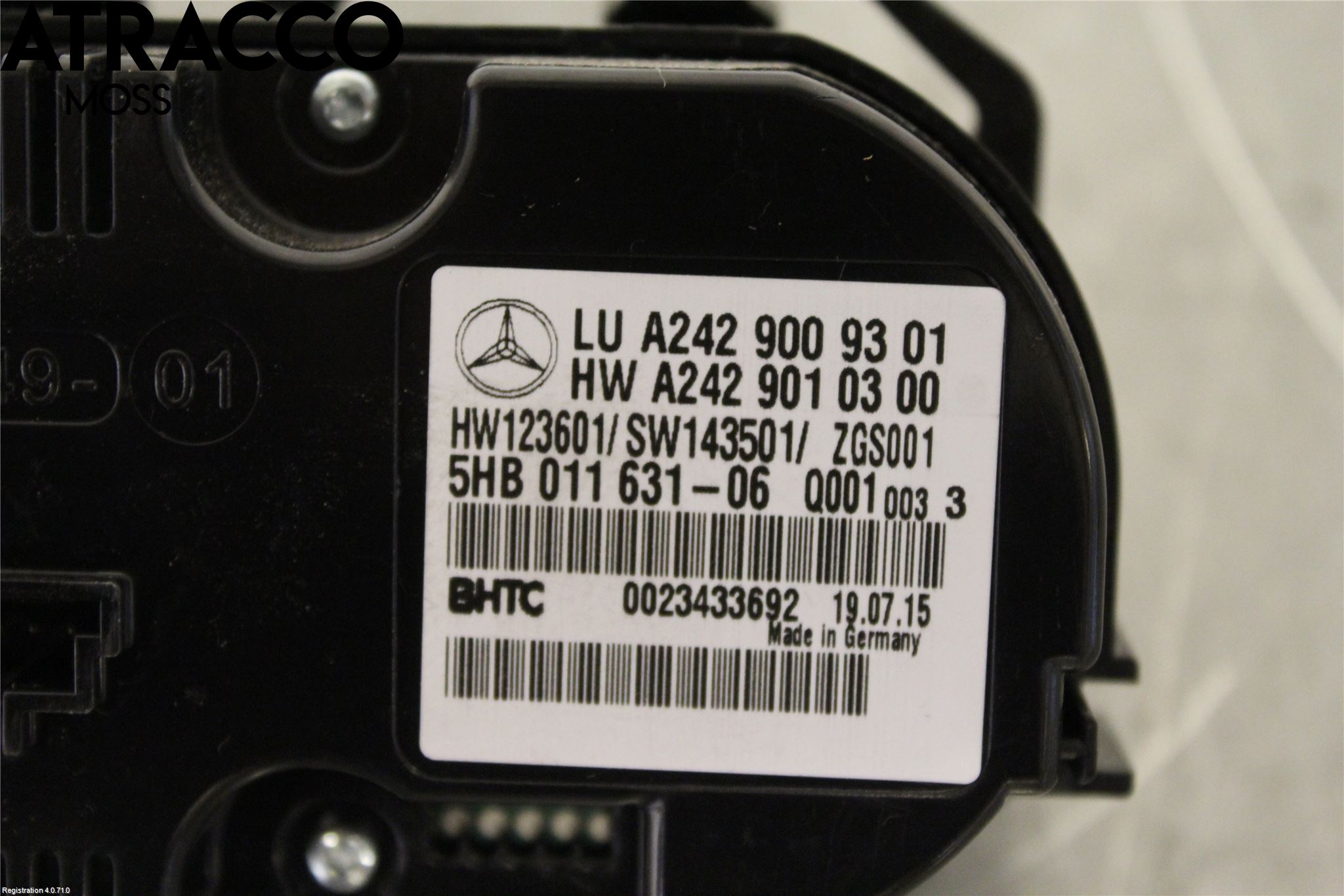 Mercedes-Benz MB B-KLASS (W246/W242) 12-19 Ac Styrenhet Ac Manöveren