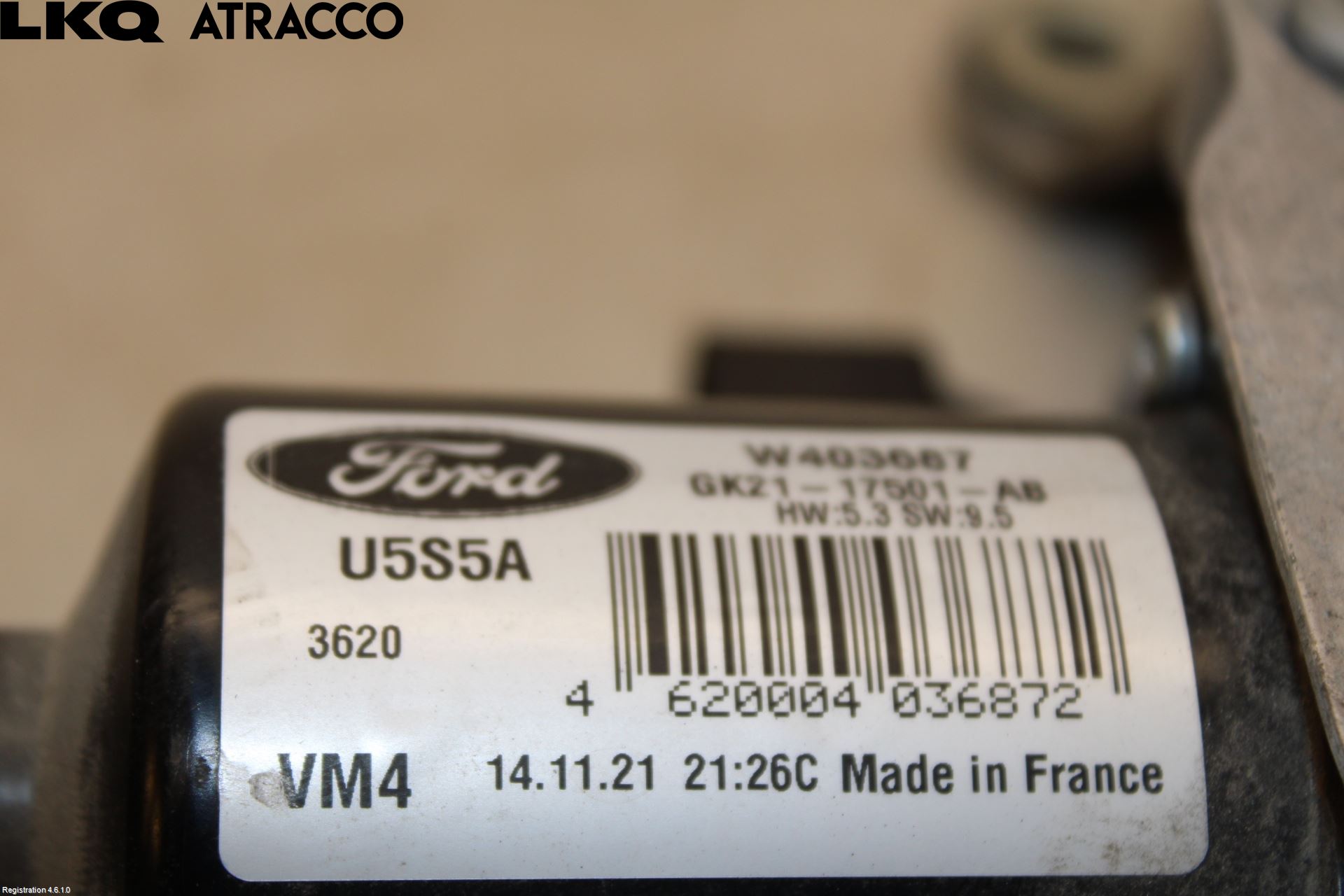 Ford TRANSIT/TOURNEO CUSTOM 13-24 Torkarmotor Vindruta