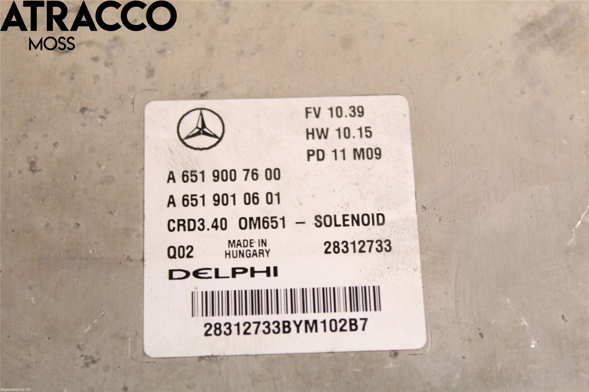 Mercedes-Benz MB B-KLASS (W246/W242) 12-19 Styrenhet Insprut Bensin