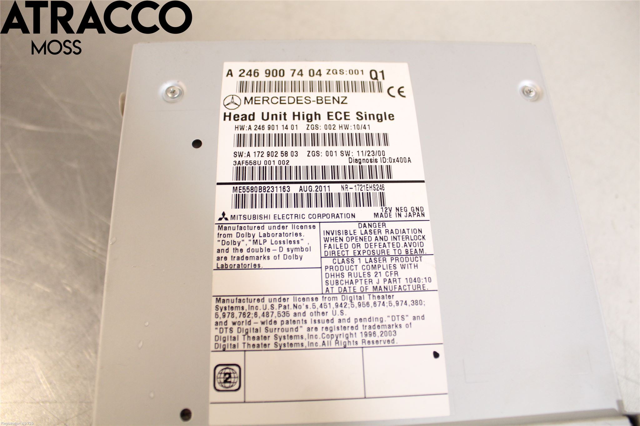 Mercedes-Benz MB B-KLASS (W246/W242) 12-19 Cd Radio - Multimediapanel