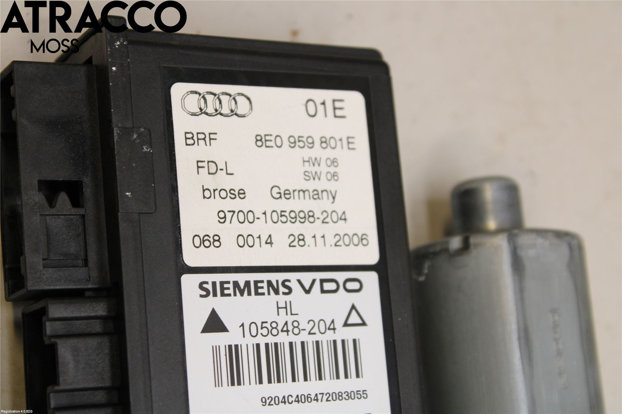 Audi A4/S4 05-07 Fönsterhissmotor