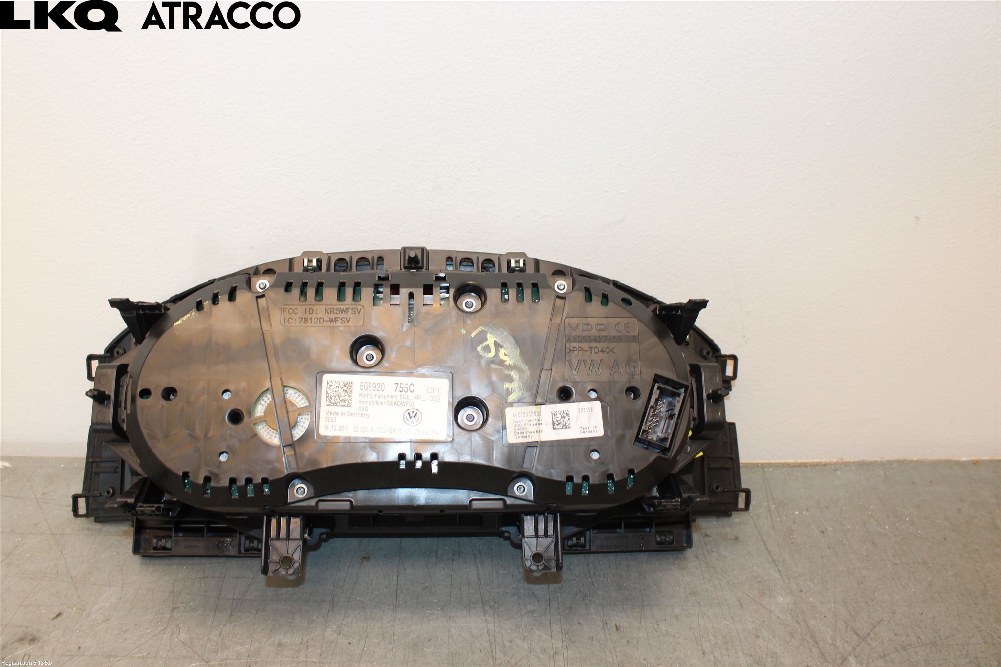 Volkswagen VW GOLF / E-GOLF VII 13-20 Instrument Hast