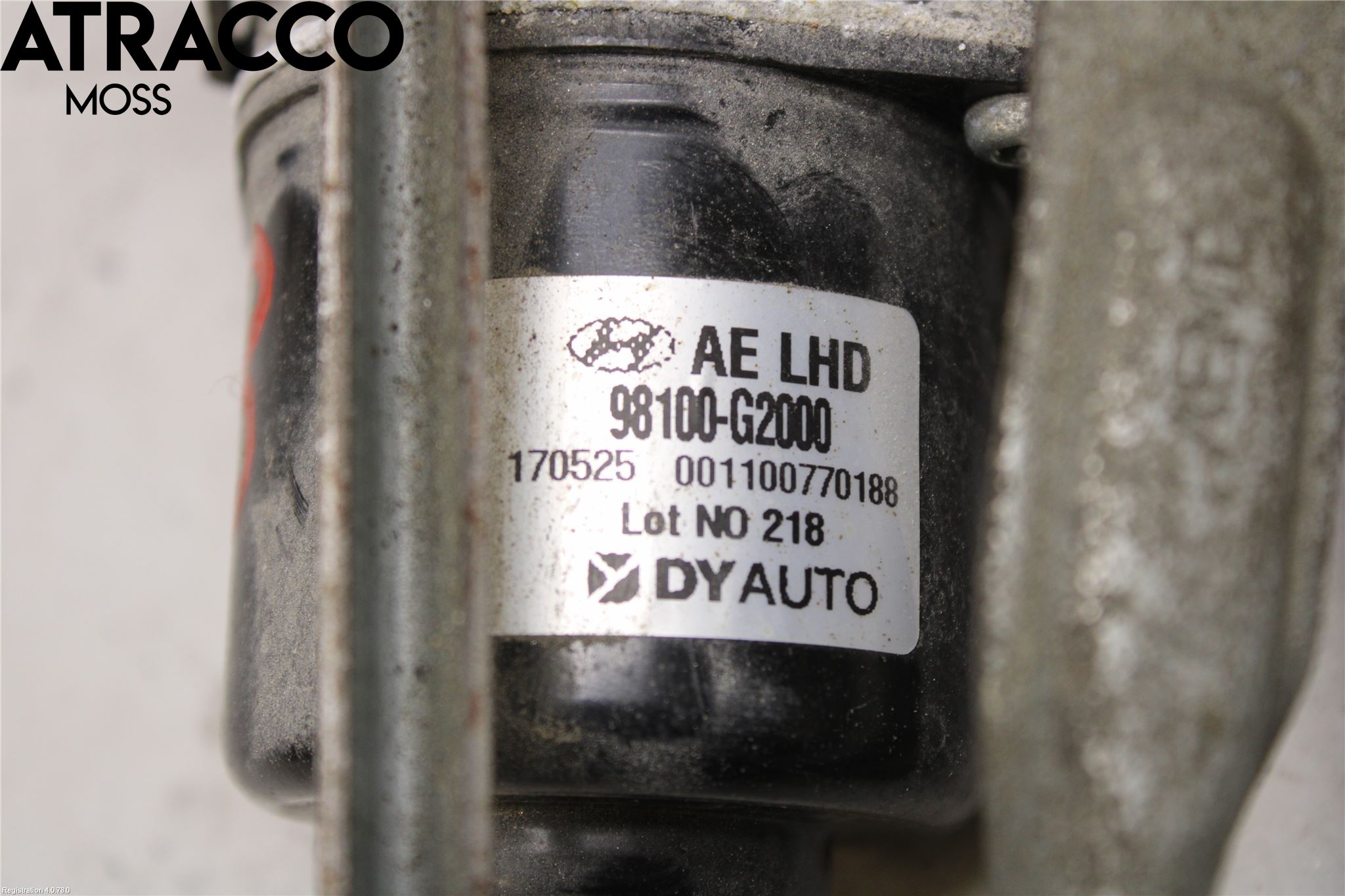 Hyundai IONIQ AE 17-22 Torkarmotor Vindruta