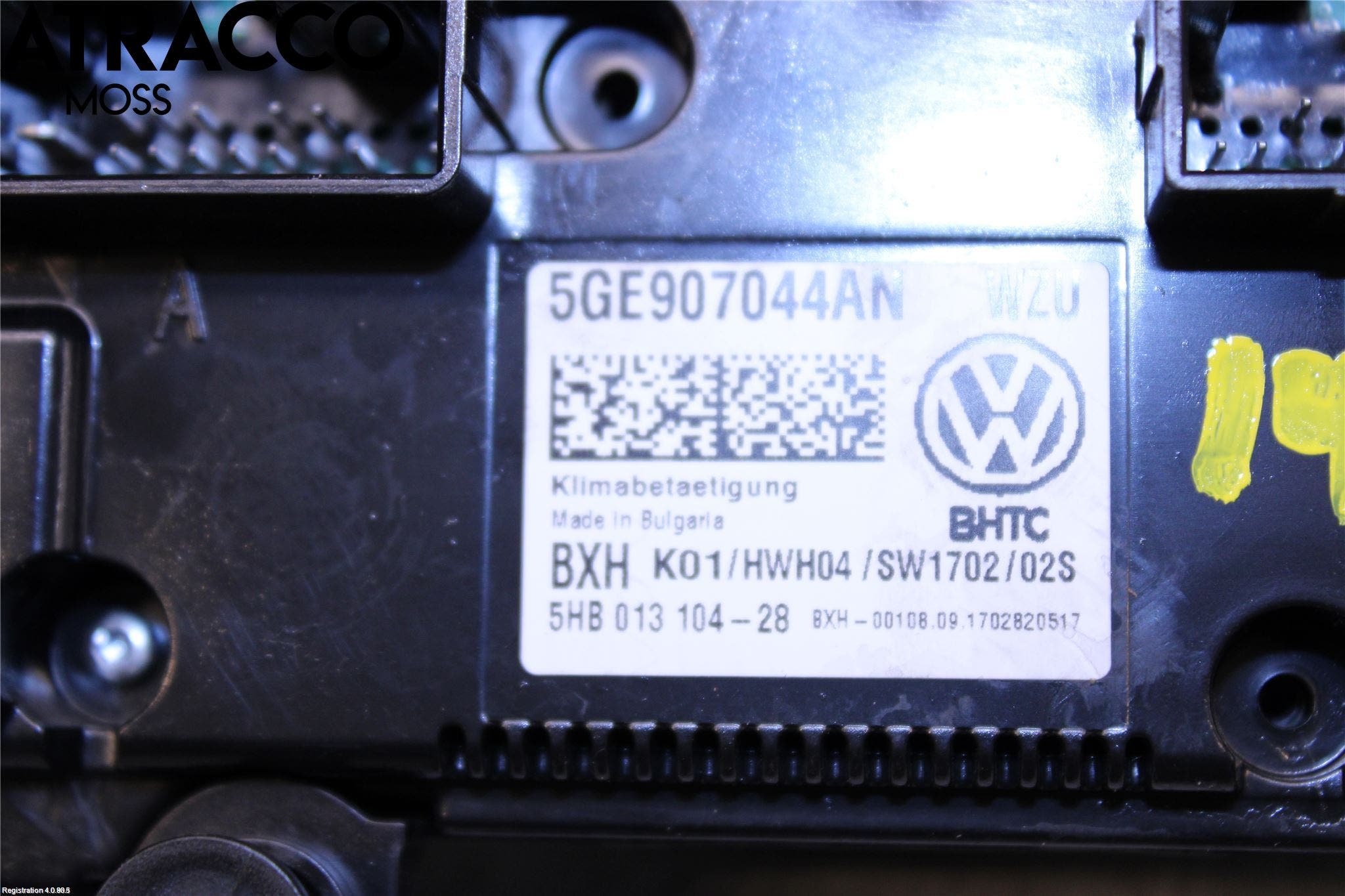 Volkswagen VW GOLF / E-GOLF VII 13-20 Ac Styrenhet Ac Manöveren