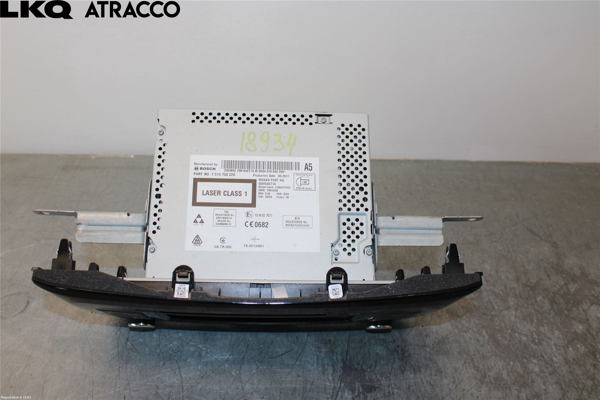 Nissan QASHQAI 14-17 Radio