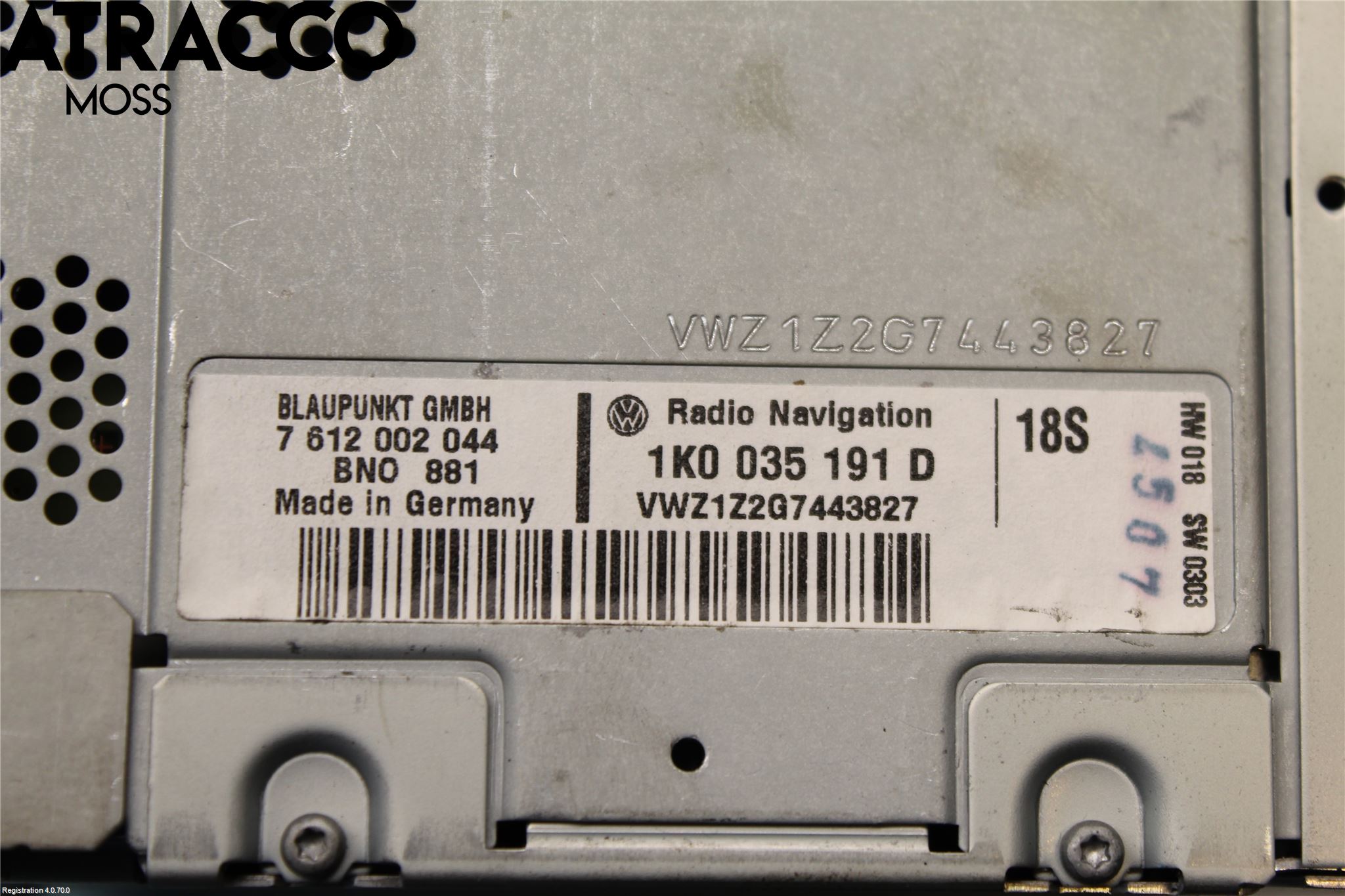 Volkswagen VW TOURAN 03-10 Cd Radio - Multimediapanel
