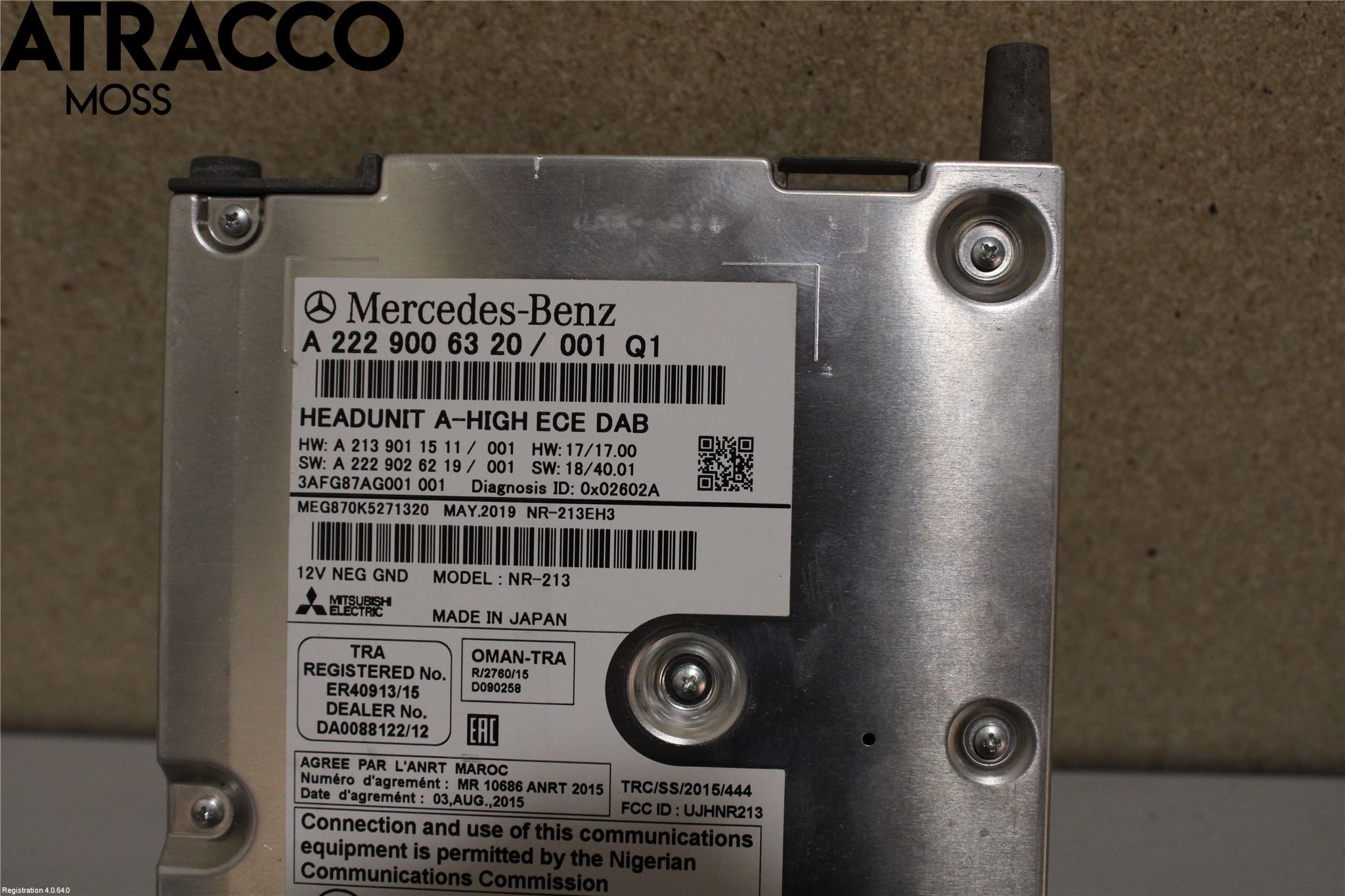 Mercedes-Benz MB C-KLASS (W205) 14-21 Styrenhet Övrigt