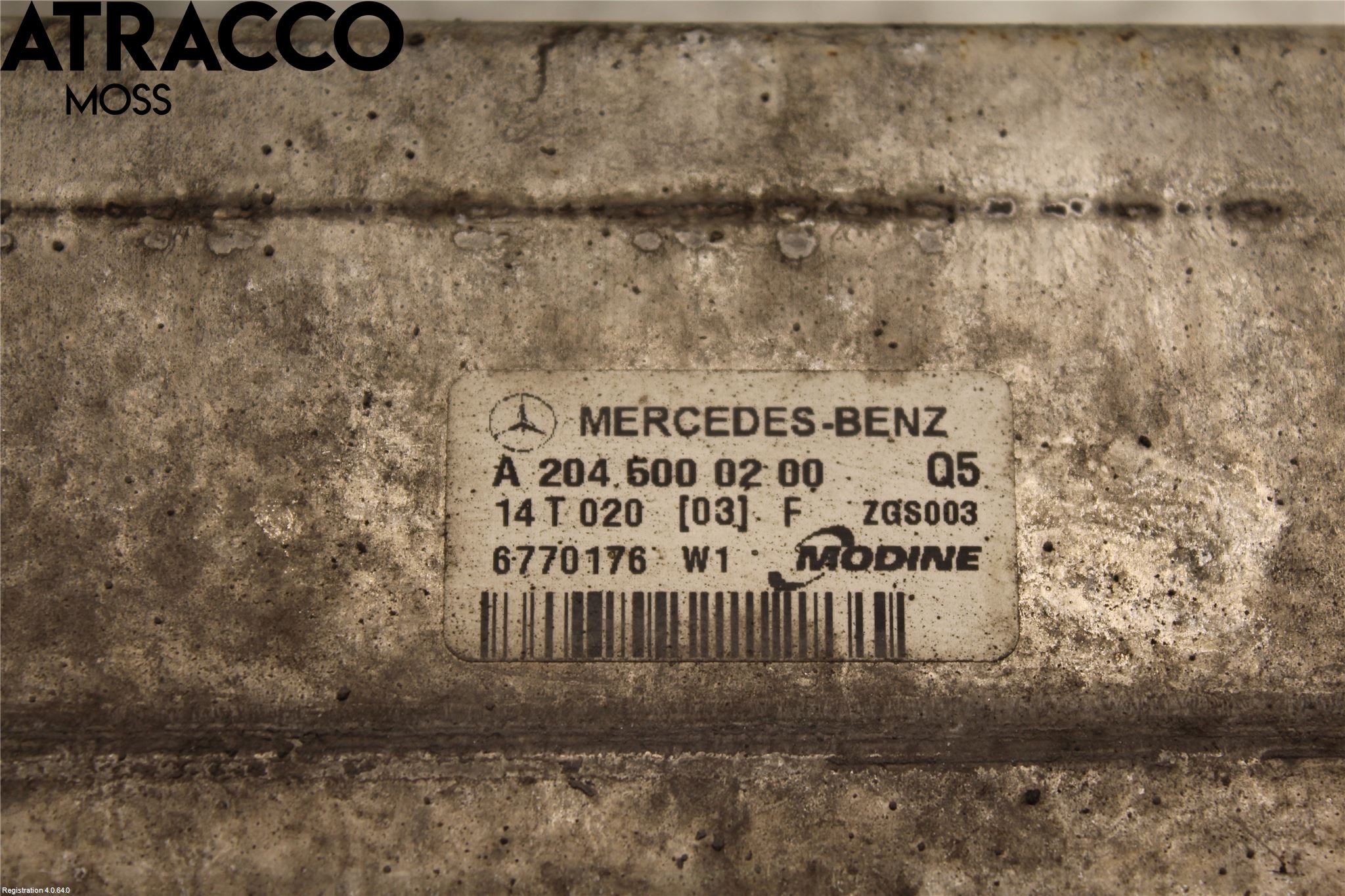 Mercedes-Benz MB E-KLASS (W212) 09-16 Laddluft-Intercooler Kyl