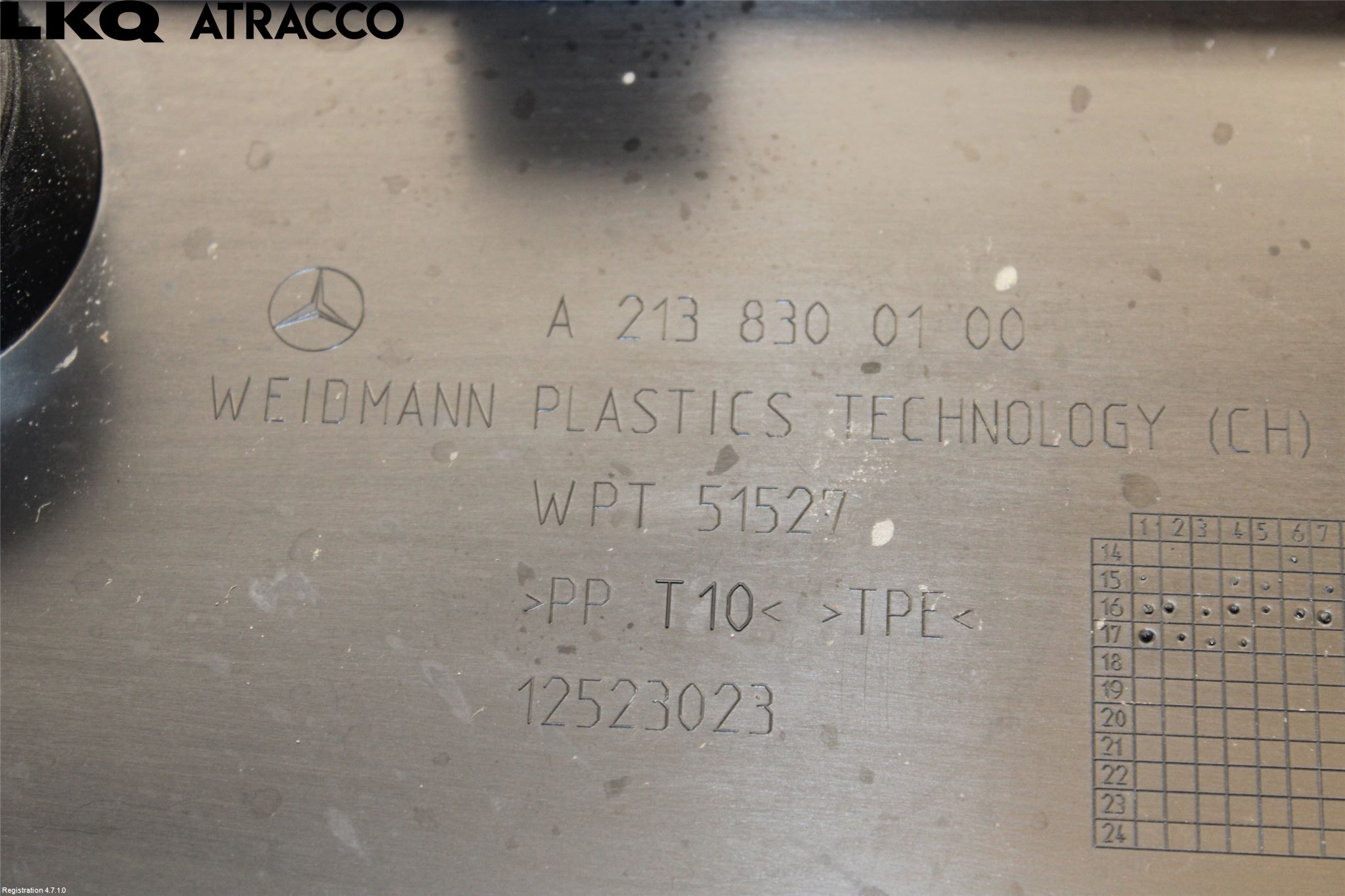Mercedes-Benz MB E-KLASS (W213) 16-23 Torpedplåt-Torpedplast